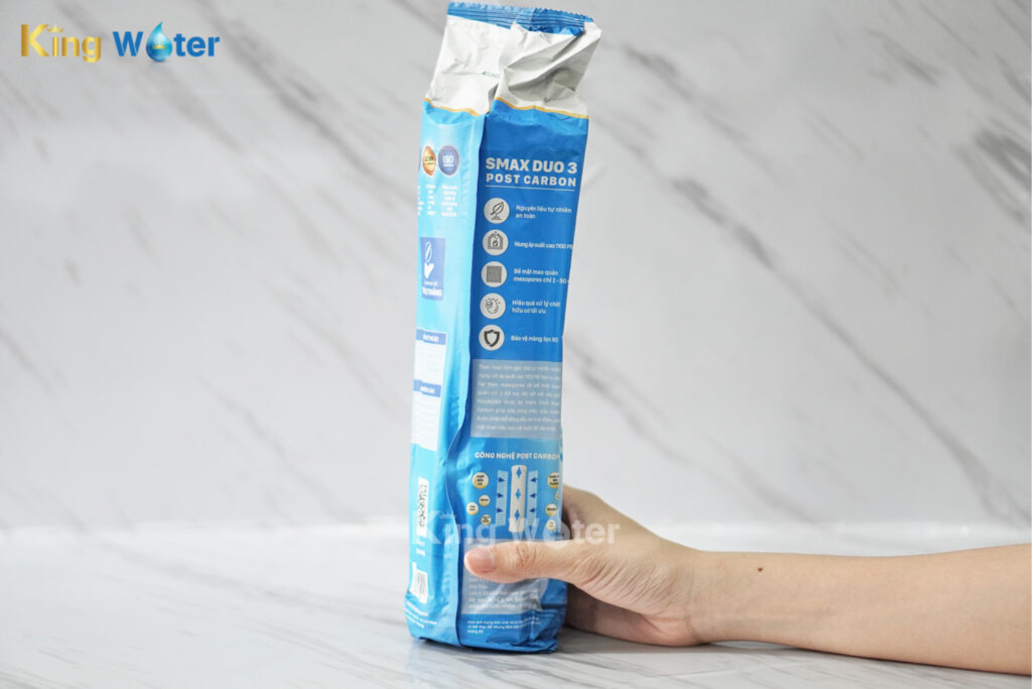 Lõi Lọc Thô Karofi Smax Duo 3 New (Post Carbon) | Than Hoạt Tính Khối