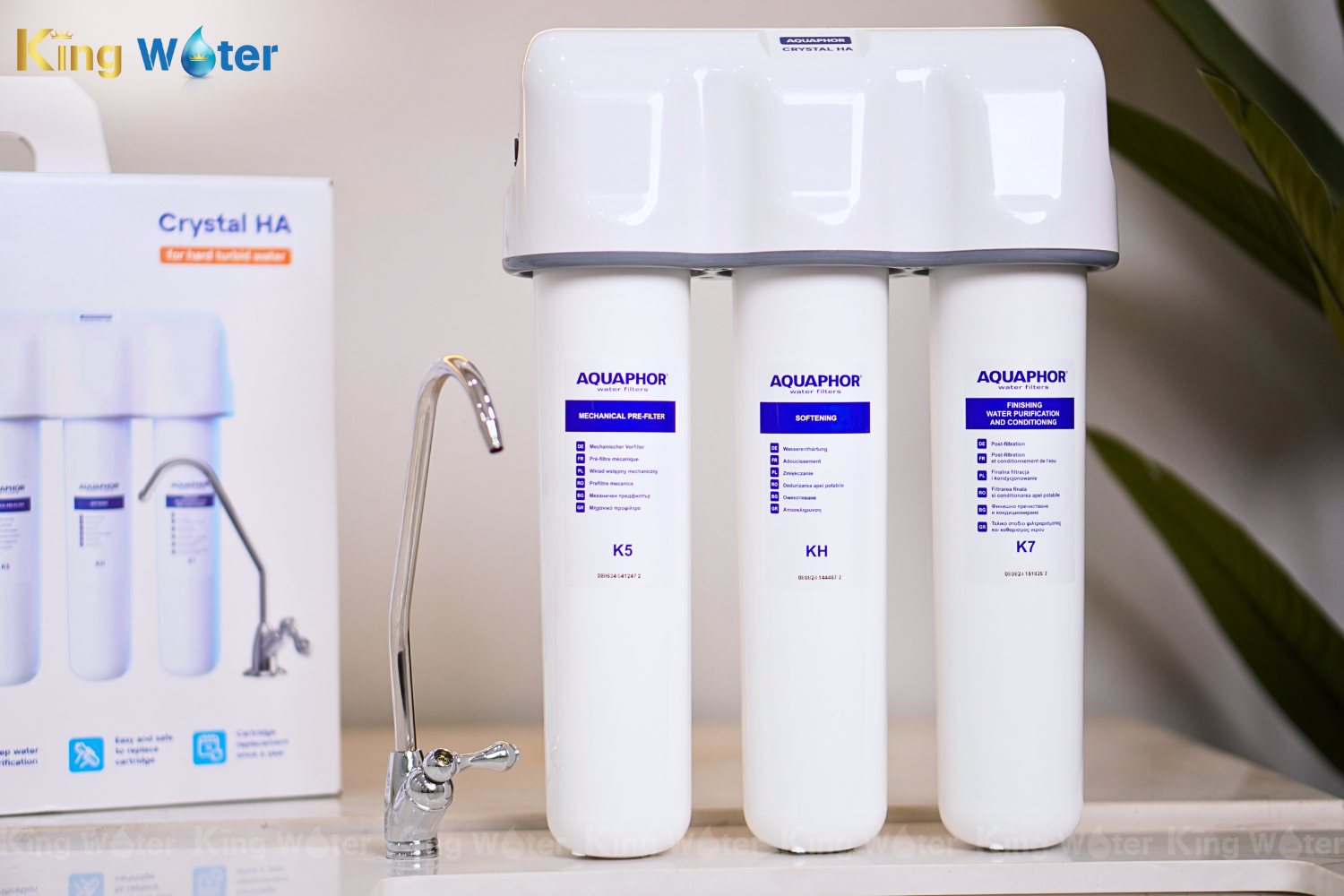 Máy Lọc Nước Aquaphor Crystal HA | Để Gầm 03 Lõi Nano