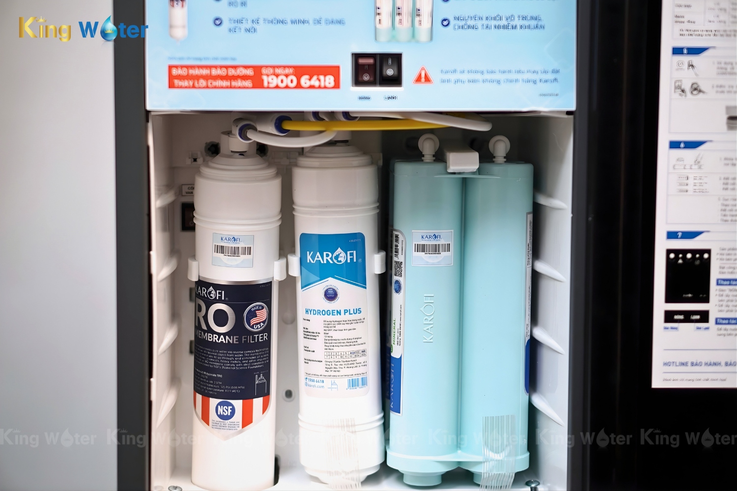 Máy Lọc Nước Nóng Lạnh Karofi KAD-L68 | Tủ Đứng 11 Lõi