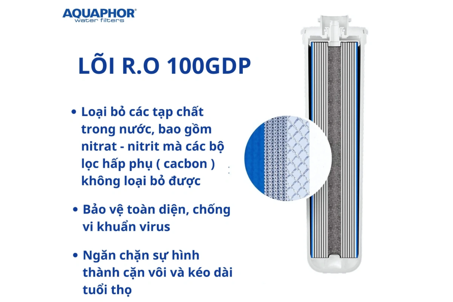 Máy Lọc Nước RO Aquaphor RO-201 | Để Gầm 04 Lõi