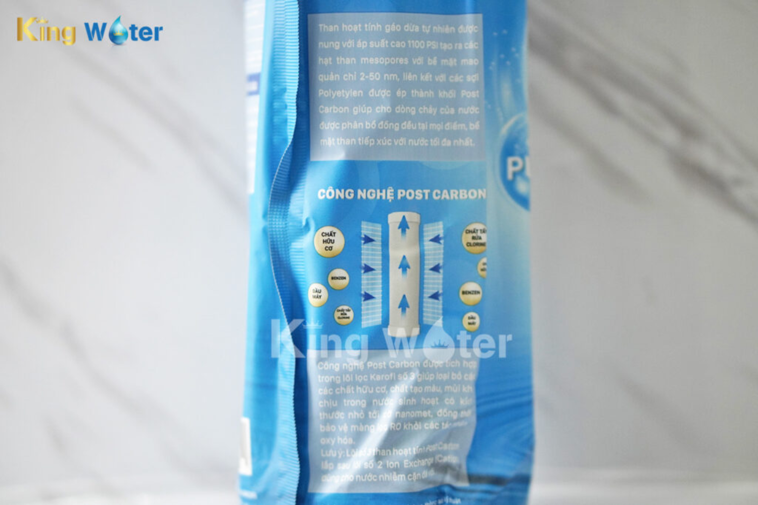 Lõi Lọc Thô Karofi Smax Duo 3 New (Post Carbon) | Than Hoạt Tính Khối