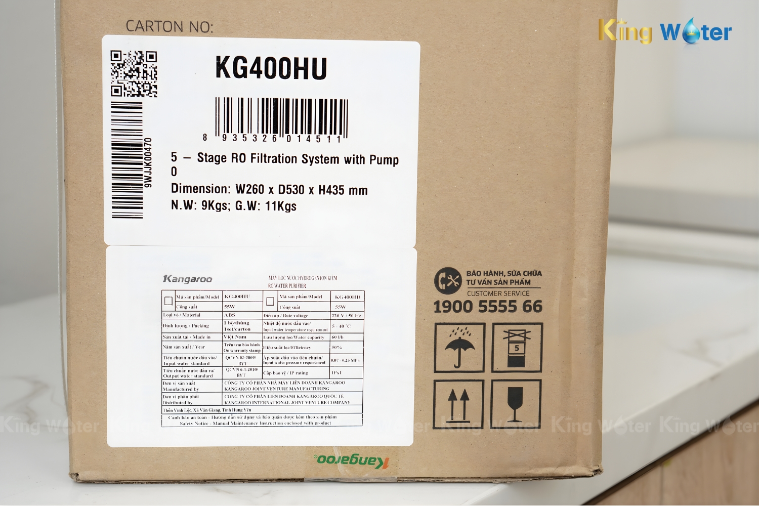 Máy lọc nước Kangaroo Hydrogen KG400HU | 5 Lõi