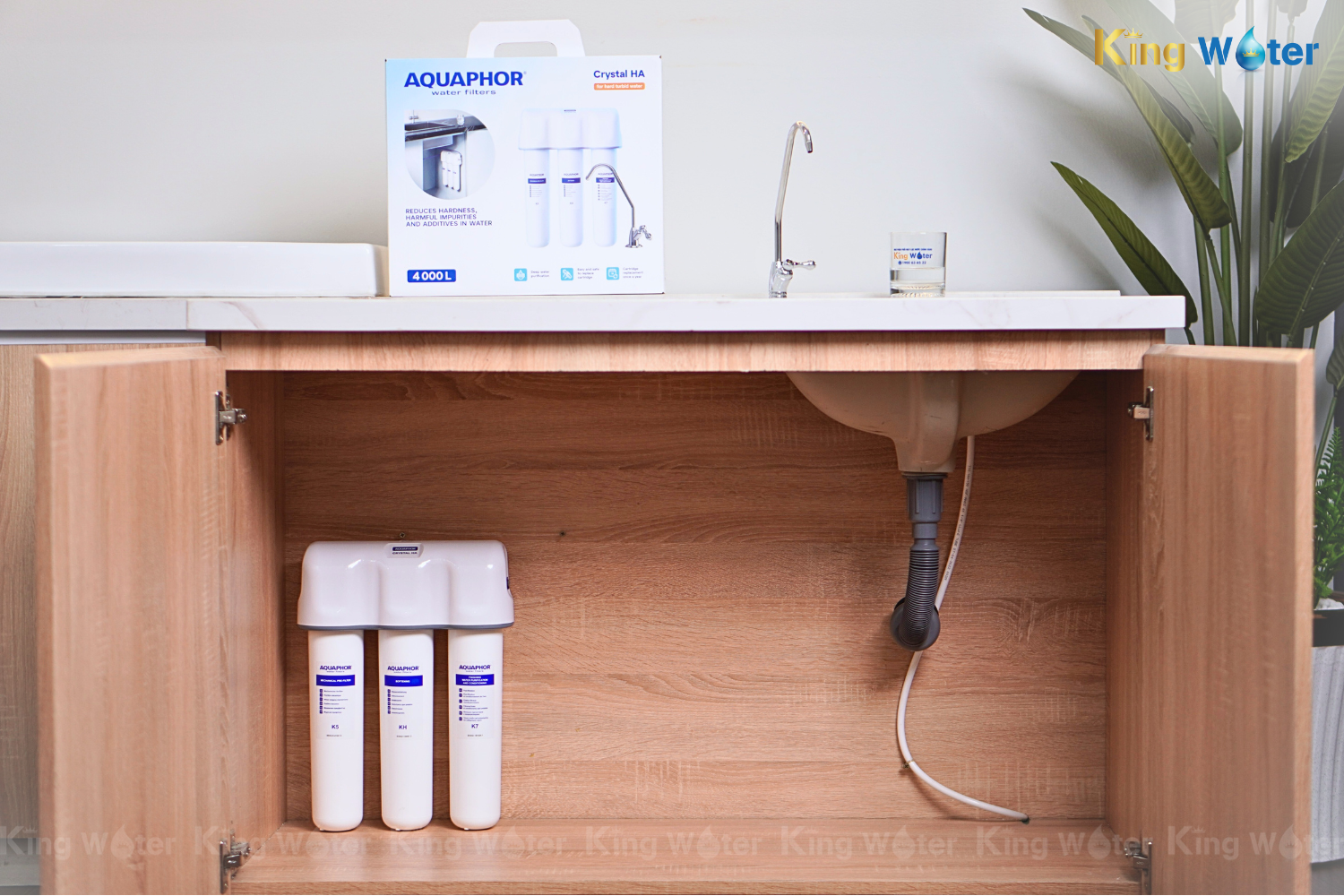 Máy Lọc Nước Aquaphor Crystal HA | Để Gầm 03 Lõi Nano