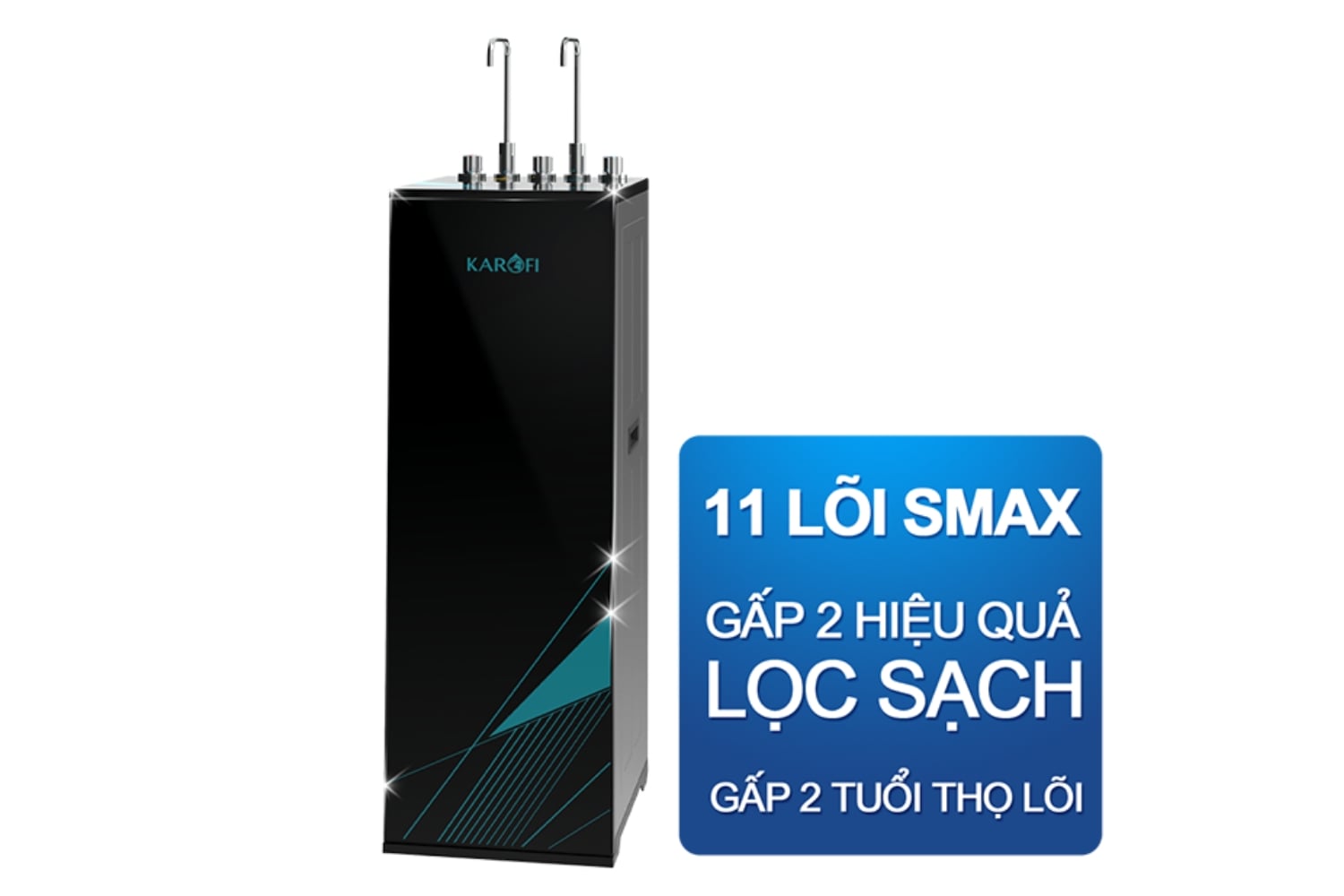 Máy Lọc Nước Nóng Lạnh Karofi KAD-X58 | Cây Đứng 11 Lõi