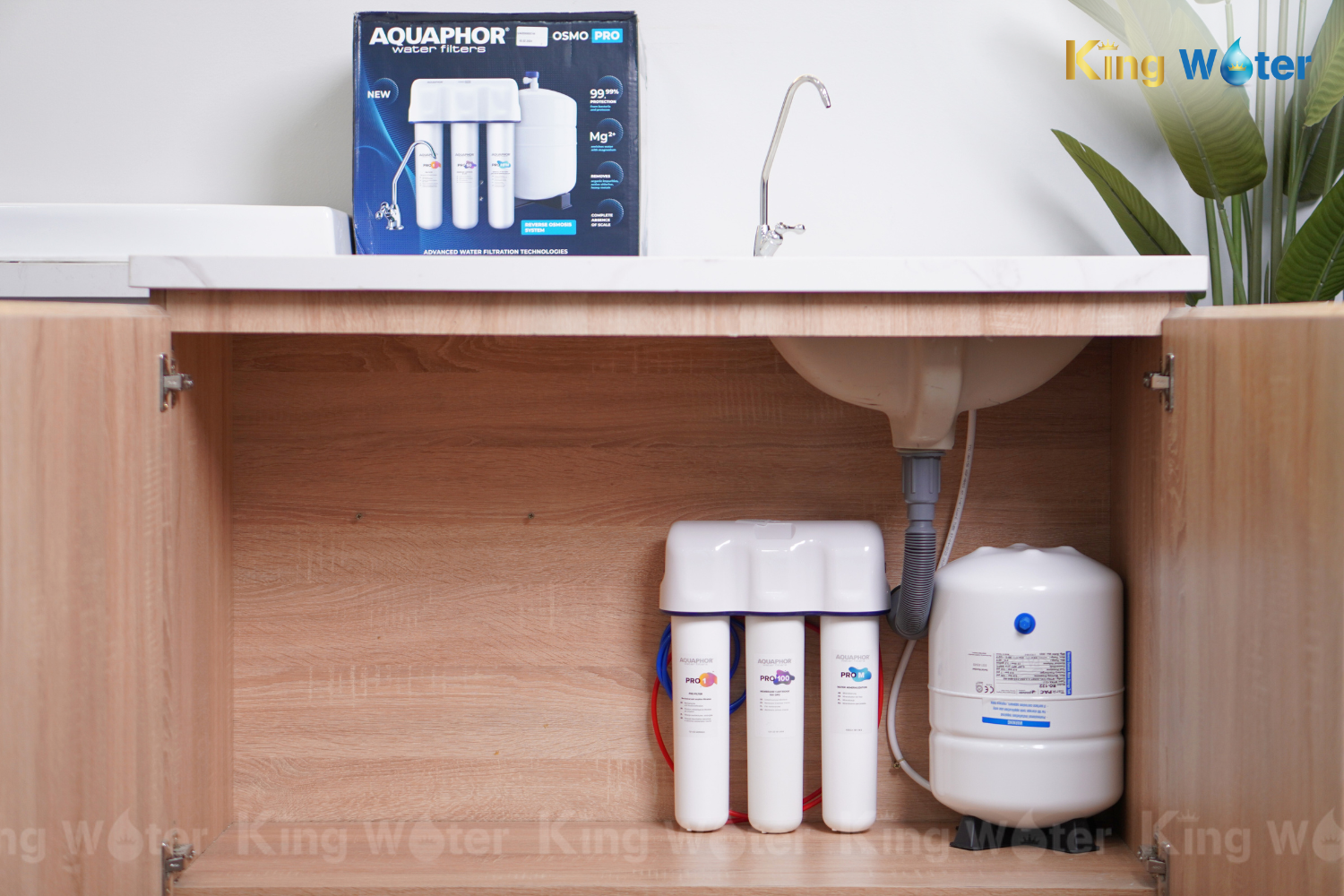 Máy Lọc Nước RO Aquaphor Osmo Pro 100 | Để Gầm 03 Lõi