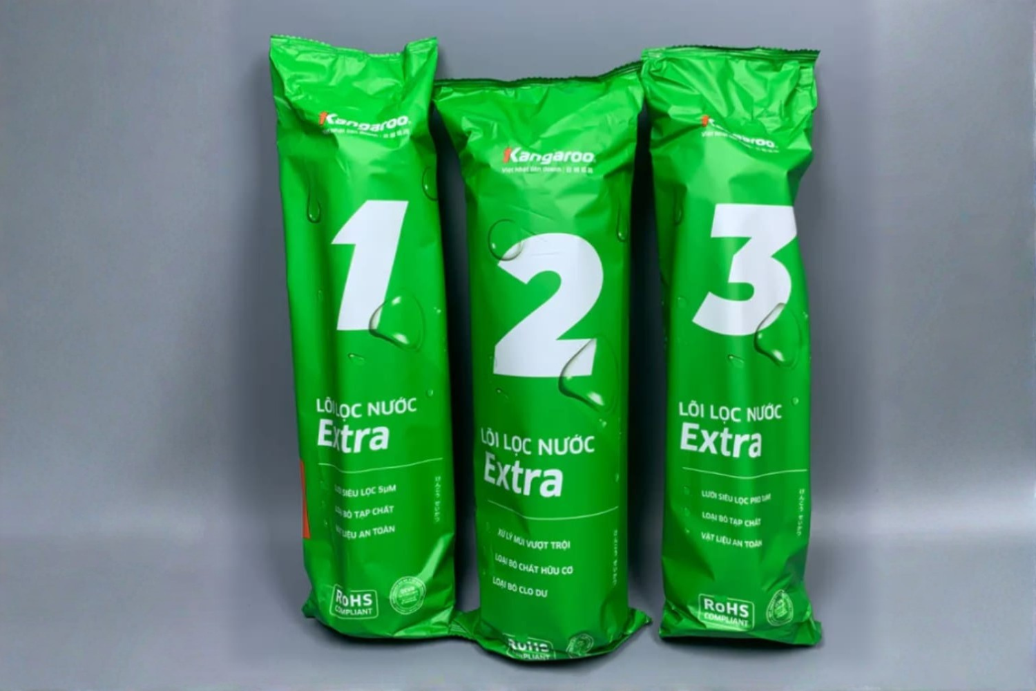 Bộ Lõi Lọc Thô 1,2,3 Kangaroo Extra (XB) | Nước Thường