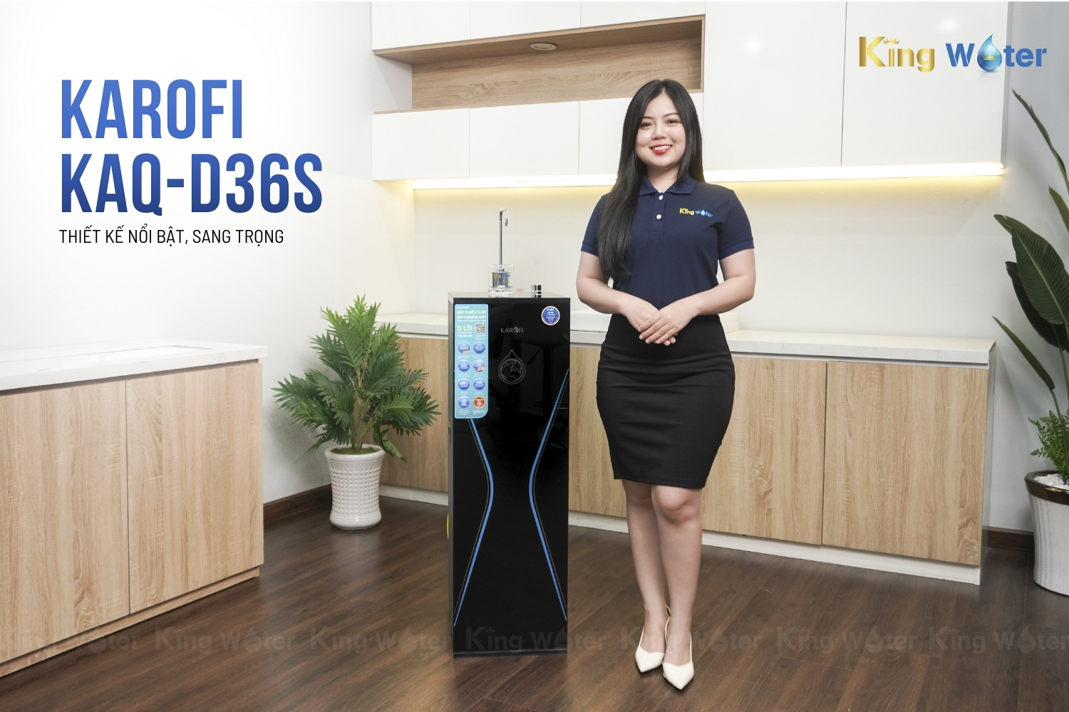Máy lọc nước RO 11 lõi Karofi KAQ-D36S