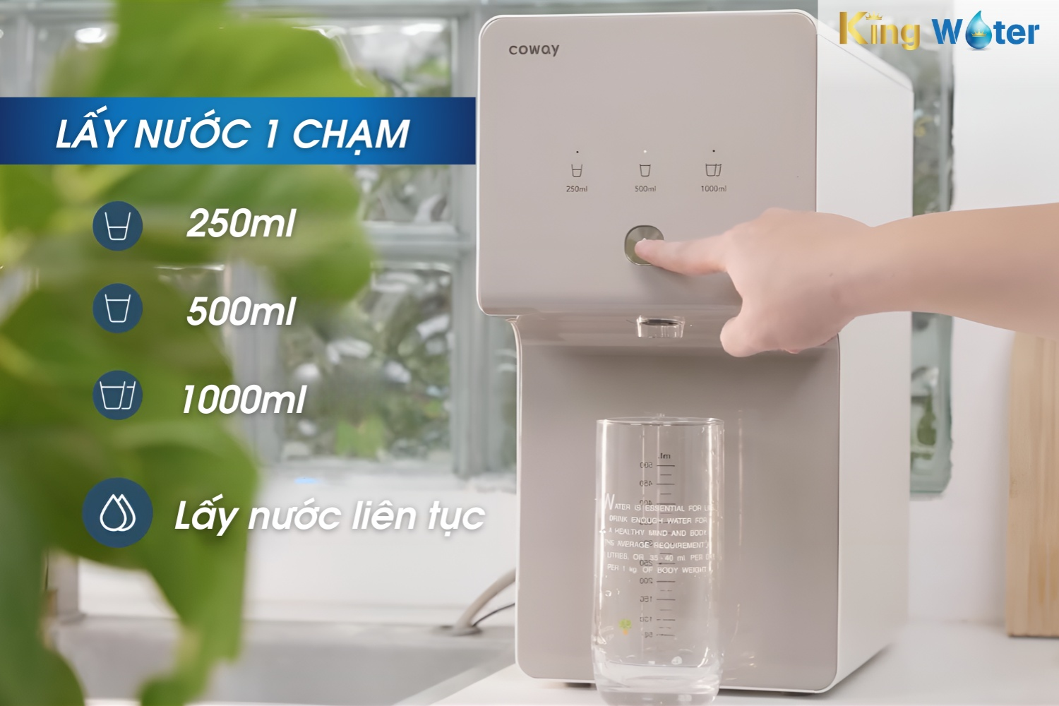 Máy Lọc Nước R.O Coway Cinnamon (P-6320R) | Để Bàn 04 Lõi