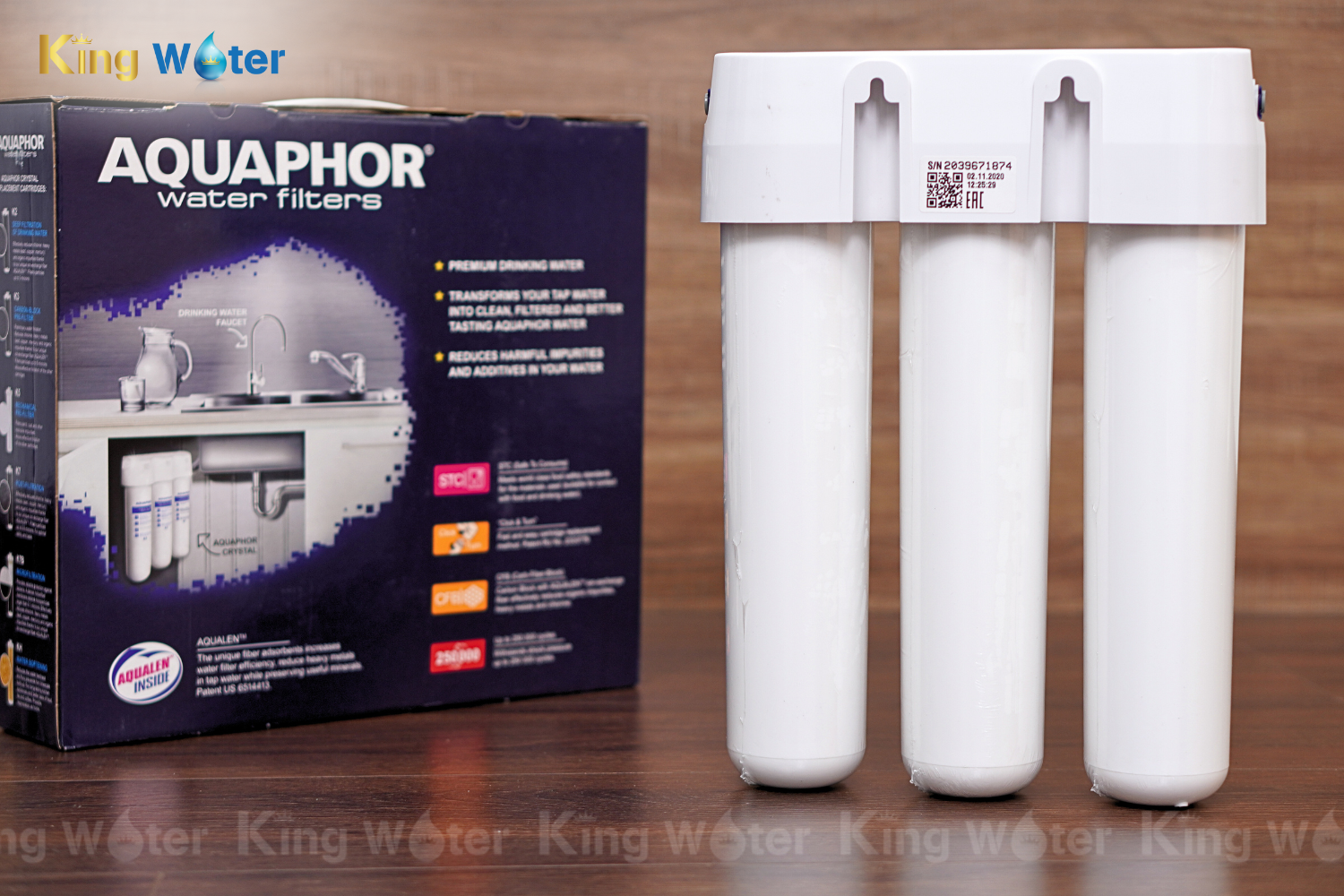 Máy Lọc Nước Aquaphor Crystal H6 | Để Gầm 03 Lõi Nano