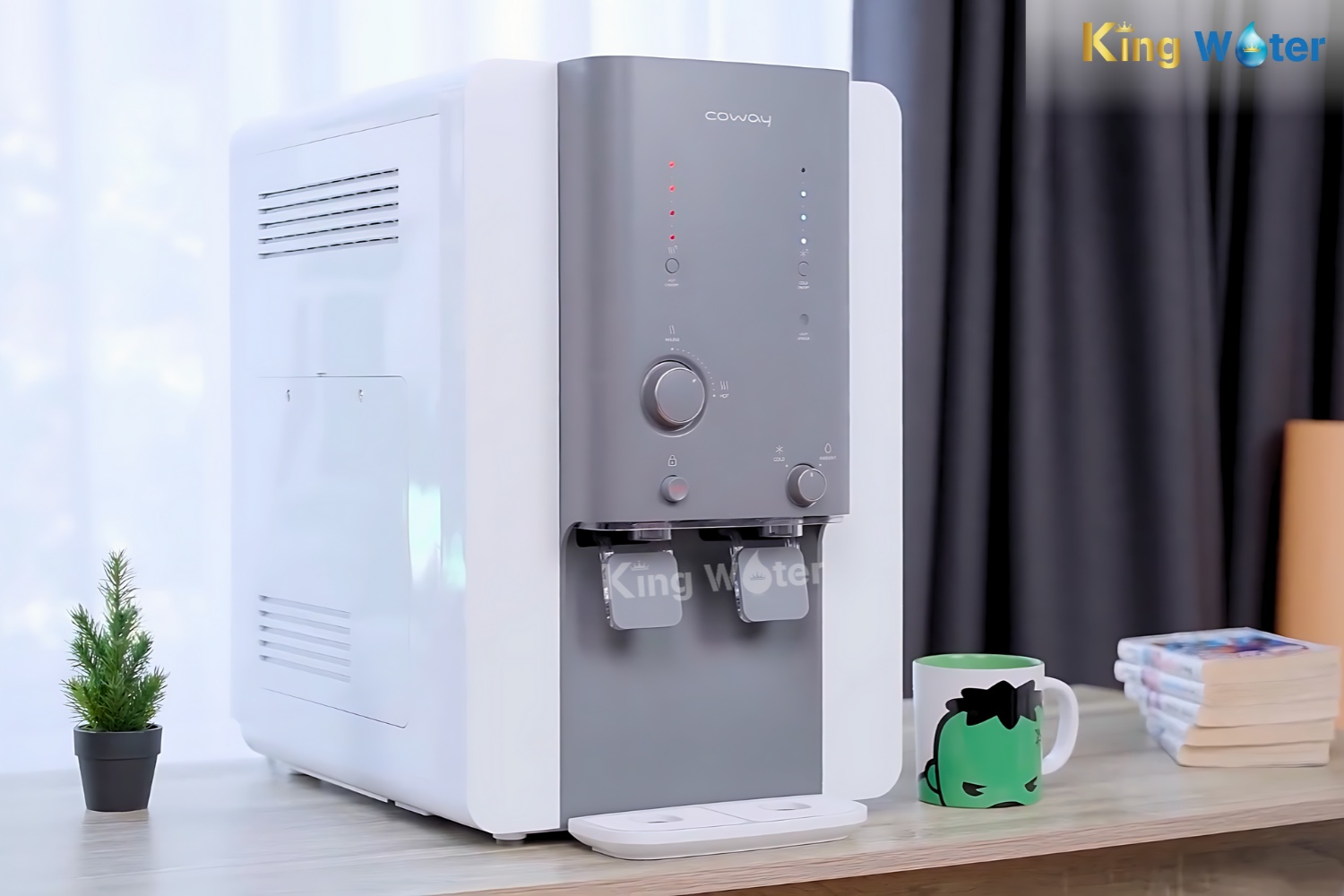 Máy Lọc Nước R.O Nóng Lạnh Coway CHP-18AR | Để Bàn 04 Lõi