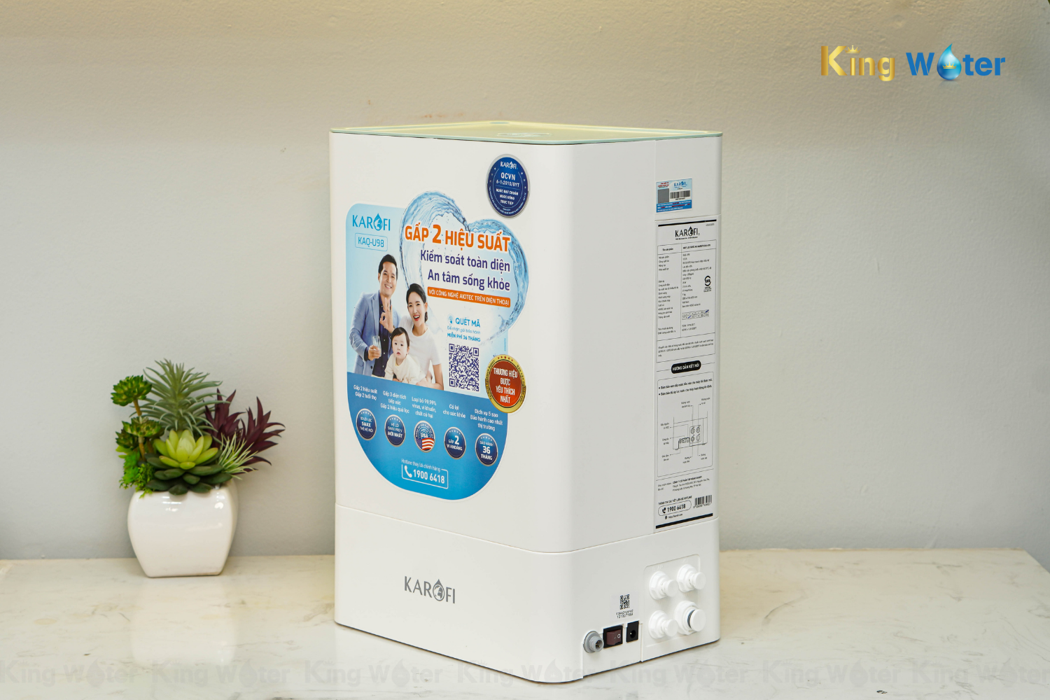 Máy Lọc Nước RO Karofi KAQ-U98 | Để Gầm 10 Lõi