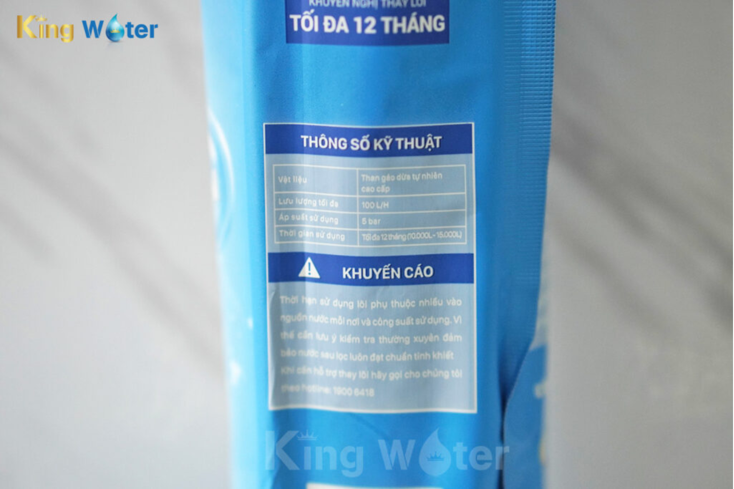 Lõi Lọc Thô Karofi Smax Duo 3 New (Post Carbon) | Than Hoạt Tính Khối