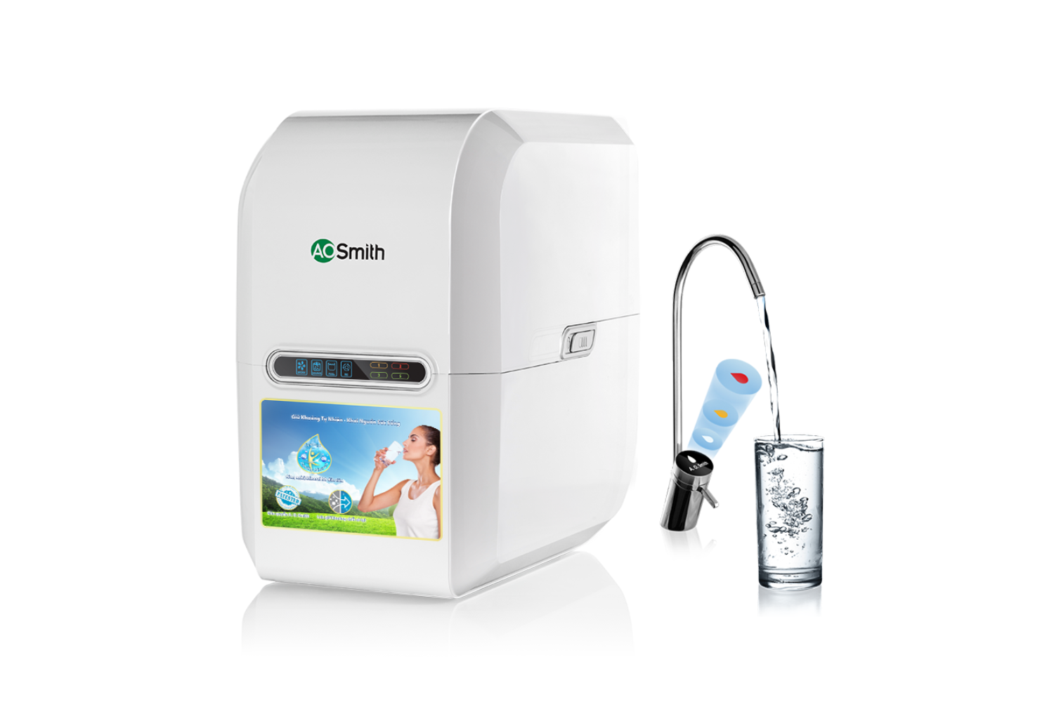 Máy Lọc Nước AO Smith Vita Plus | Âm Tủ 5 Lõi Lọc