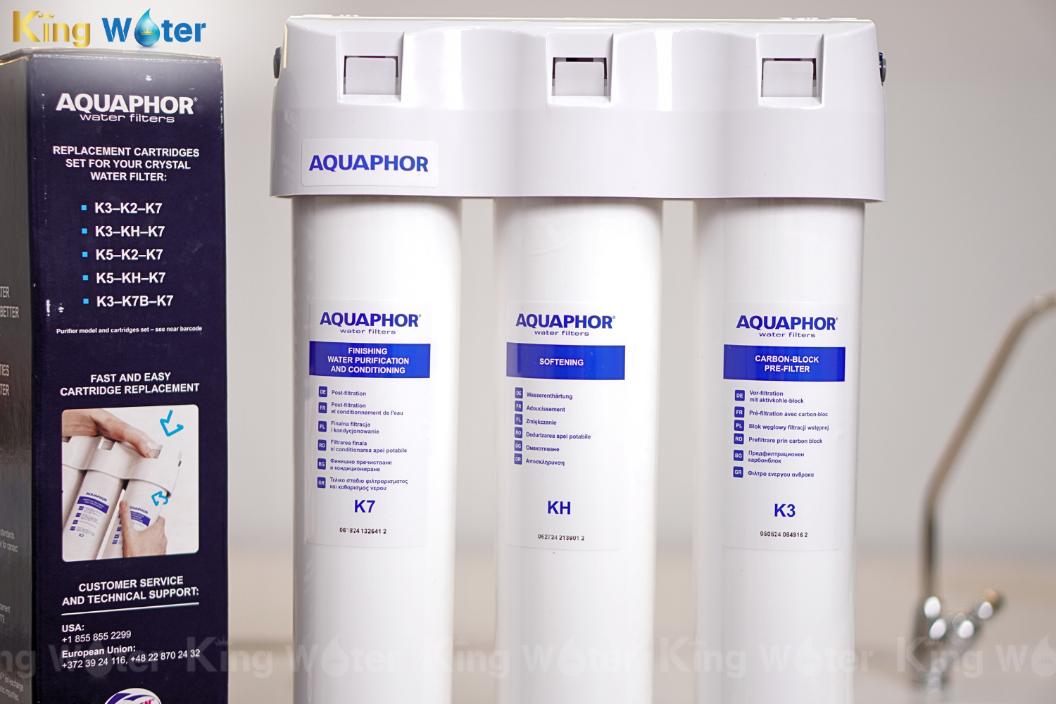 Máy Lọc Nước Aquaphor Crystal H6 | Để Gầm 03 Lõi Nano