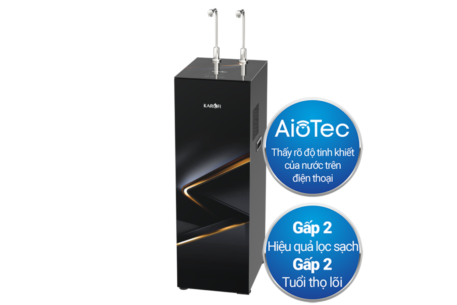 Máy Lọc Nước Nóng Lạnh Karofi KAD-N89 | Tủ Đứng 10 Lõi