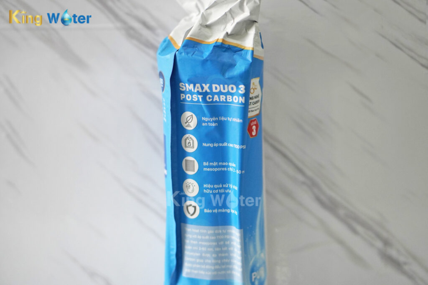 Lõi Lọc Thô Karofi Smax Duo 3 New (Post Carbon) | Than Hoạt Tính Khối