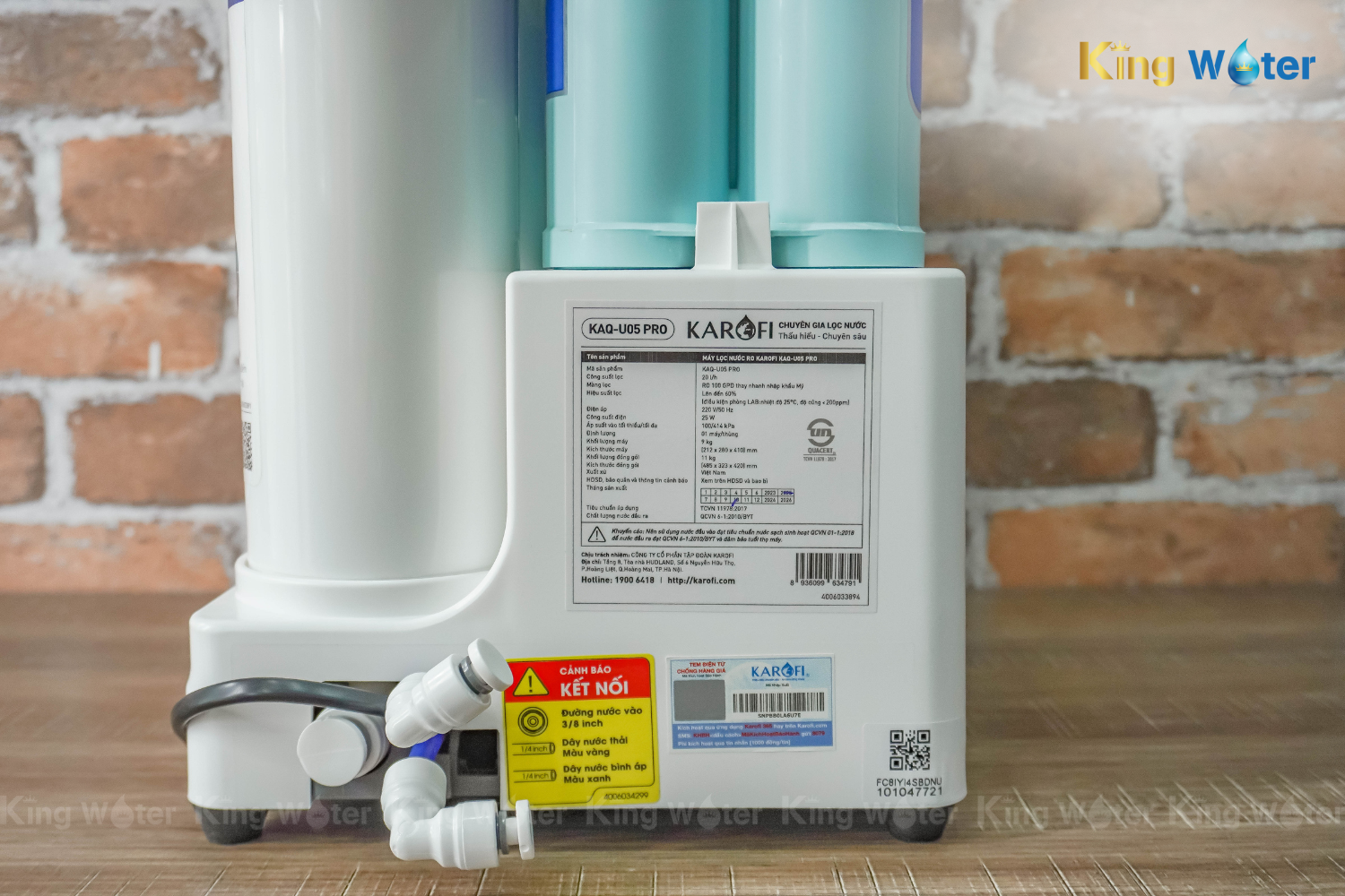 Máy Lọc Nước RO Karofi KAQ-U05 Pro | Âm Tủ 10 Lõi