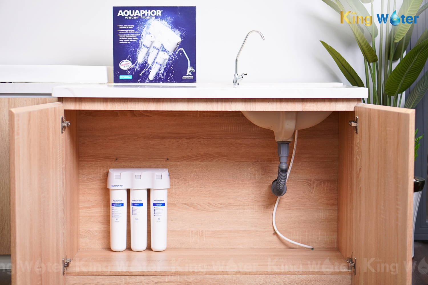 Máy Lọc Nước Aquaphor Crystal H6 | Để Gầm 03 Lõi Nano