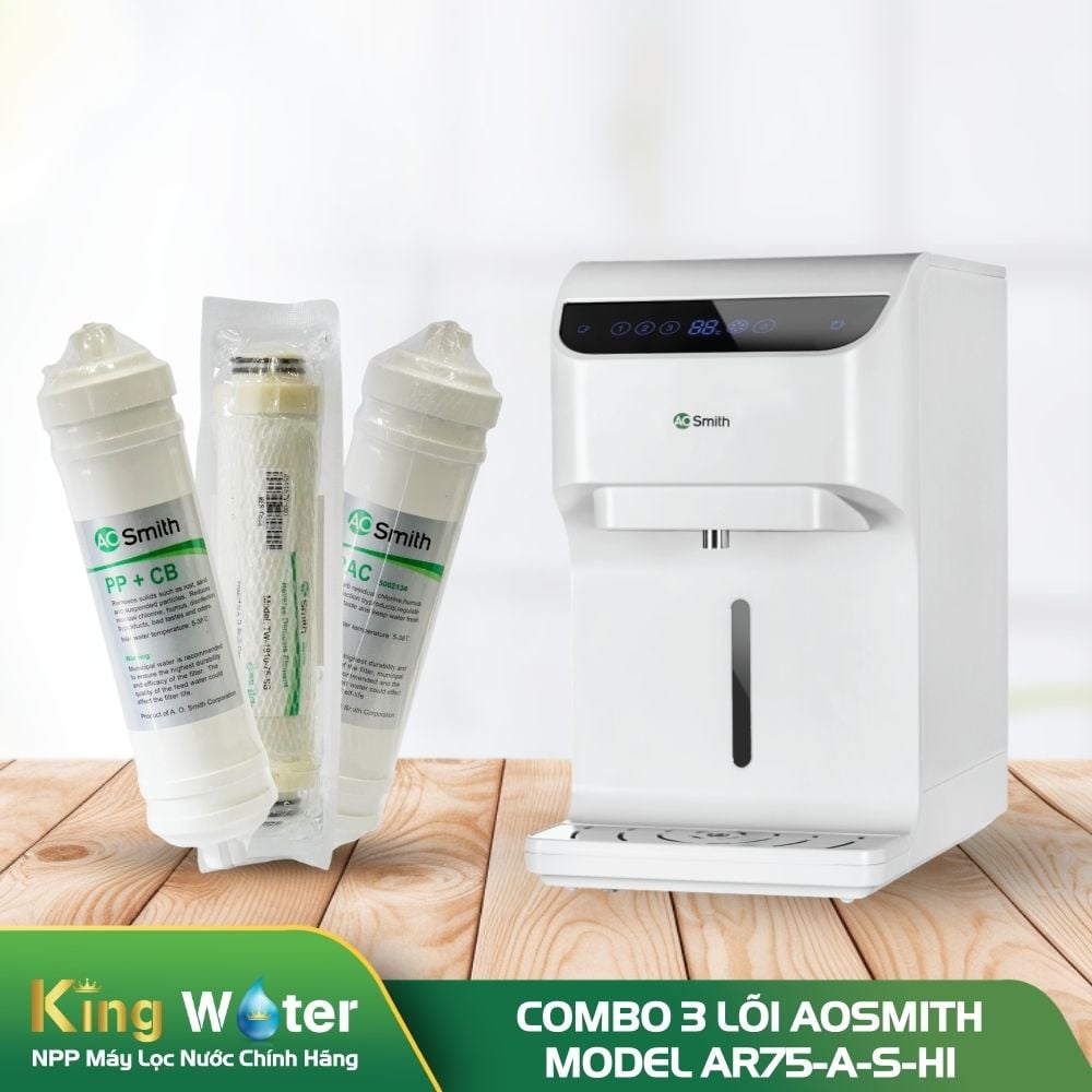 Combo 3 Lõi Lọc Nước AO Smith AR75-A-S-H1