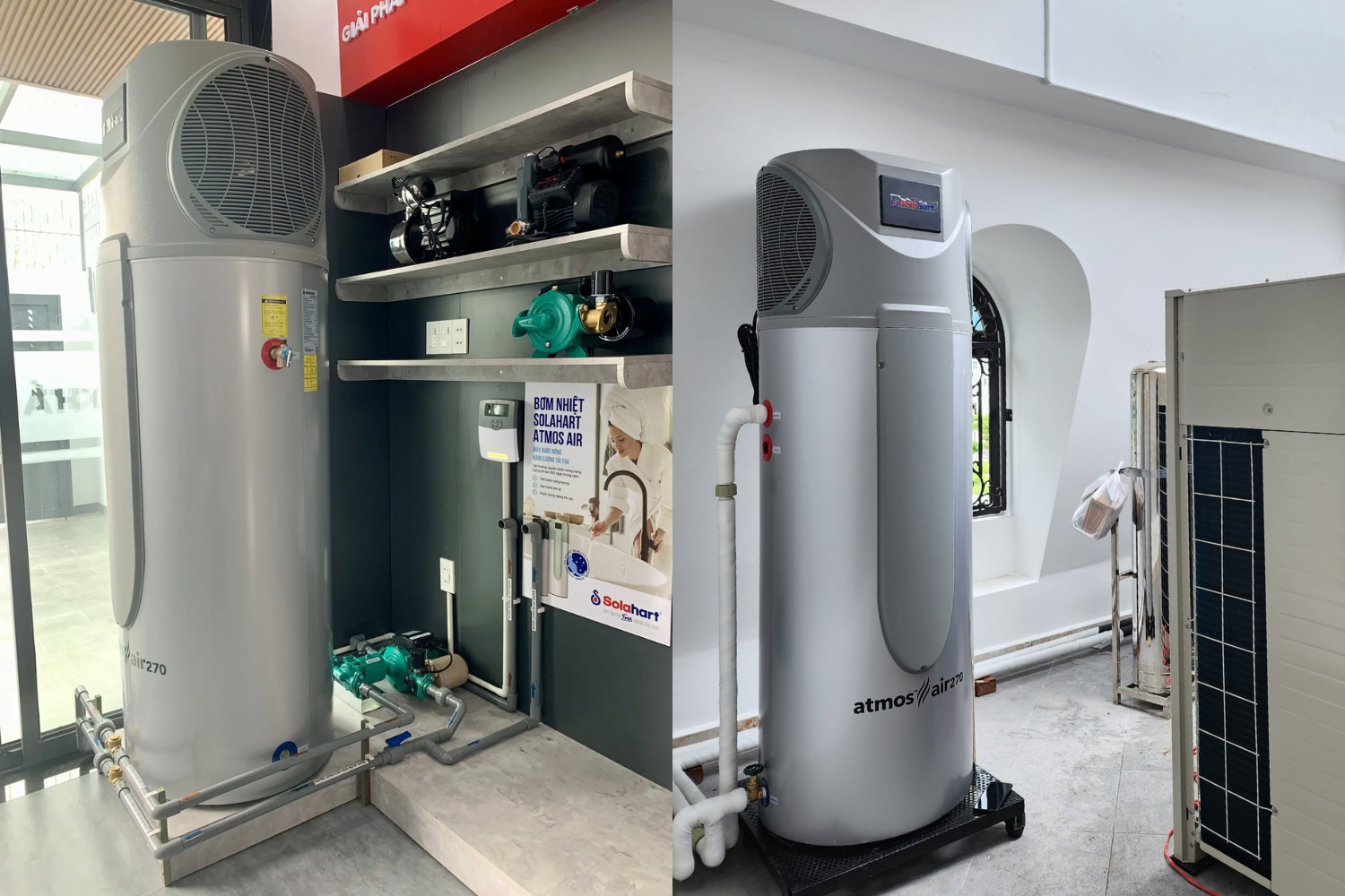 Máy bơm nhiệt Heat Pump Solahart ATMOS AIR 270L