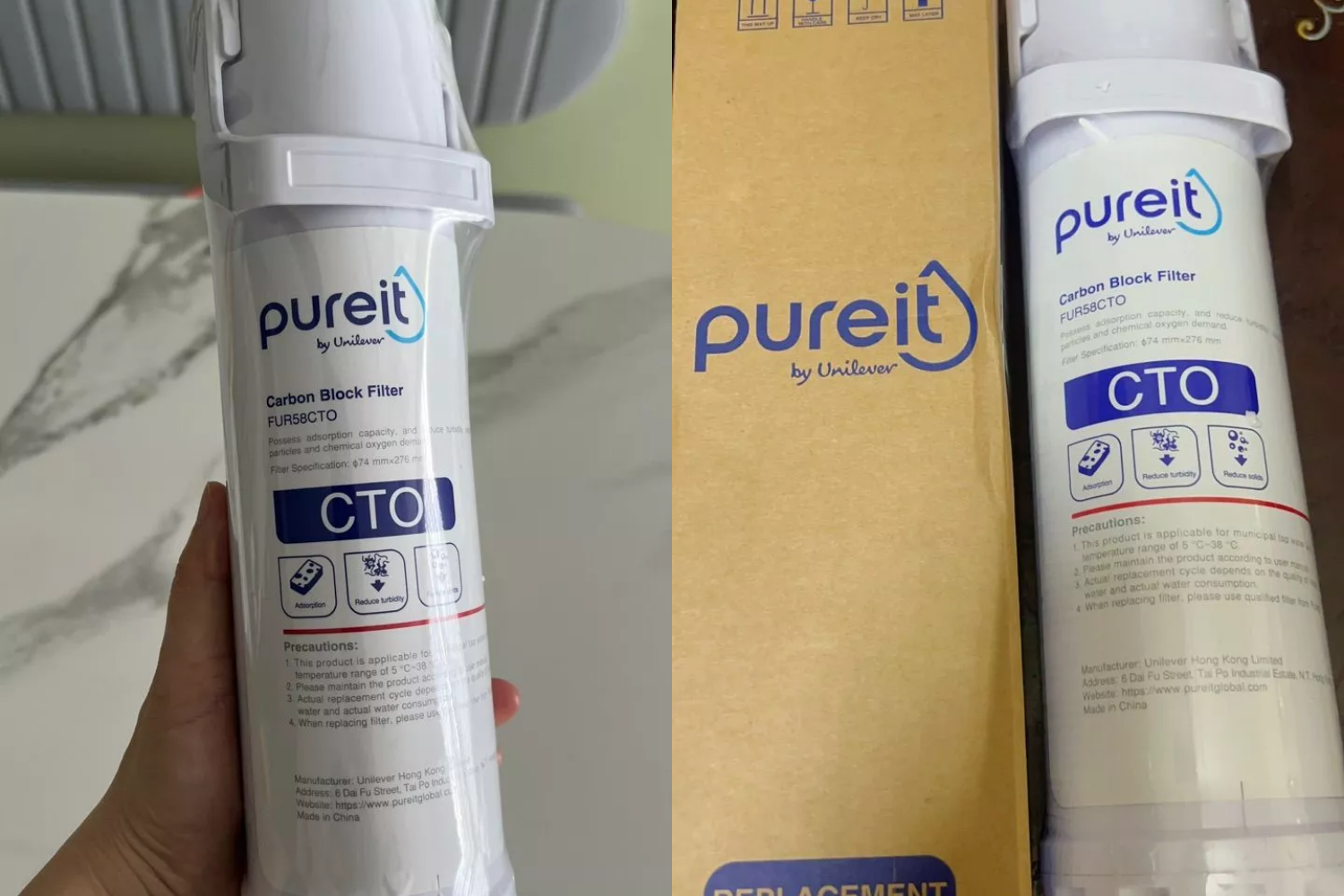 Lõi Lọc CTO | Dùng Cho Máy Unilever Pureit Delica UR5840
