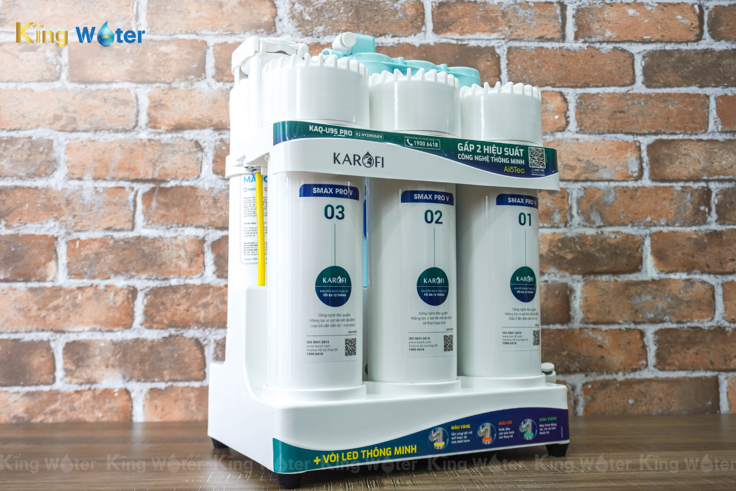 Máy Lọc Nước RO Karofi KAQ-U95 Pro | Để Gầm 10 Lõi