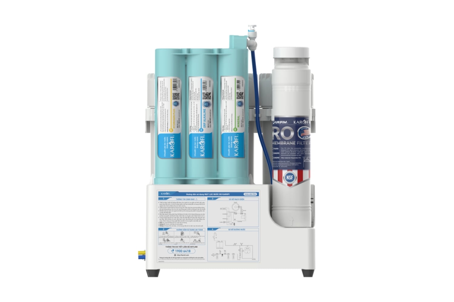 Máy Lọc Nước RO Karofi KAQ-U95 Pro | Để Gầm 10 Lõi
