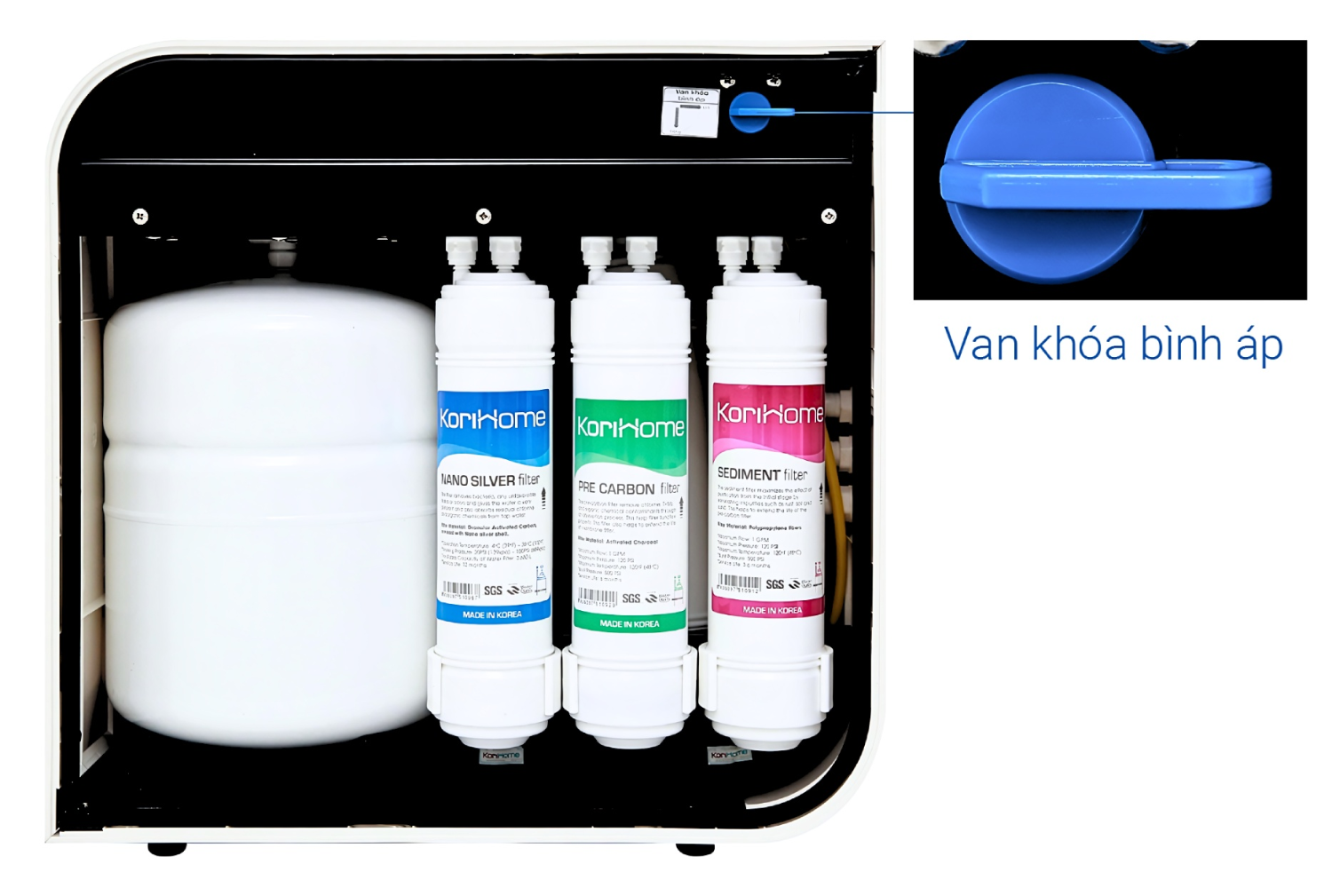 Máy Lọc Nước RO Korihome WPK-606-LITE | Để Gầm/ Bàn 06 Lõi