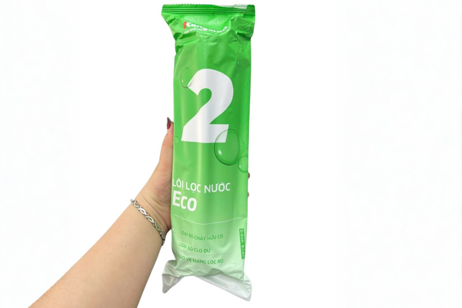Lõi Lọc Thô Kangaroo Eco Số 2  | Lõi Than Hoạt Tính Kèm Vỏ PP