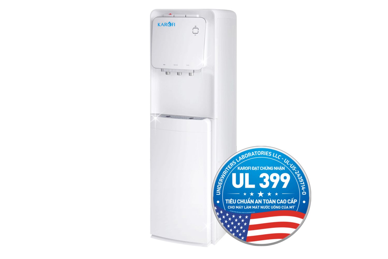 Cây Nước Nóng Lạnh Hút Bình Karofi HC19 | Cây Đứng 1 Lõi