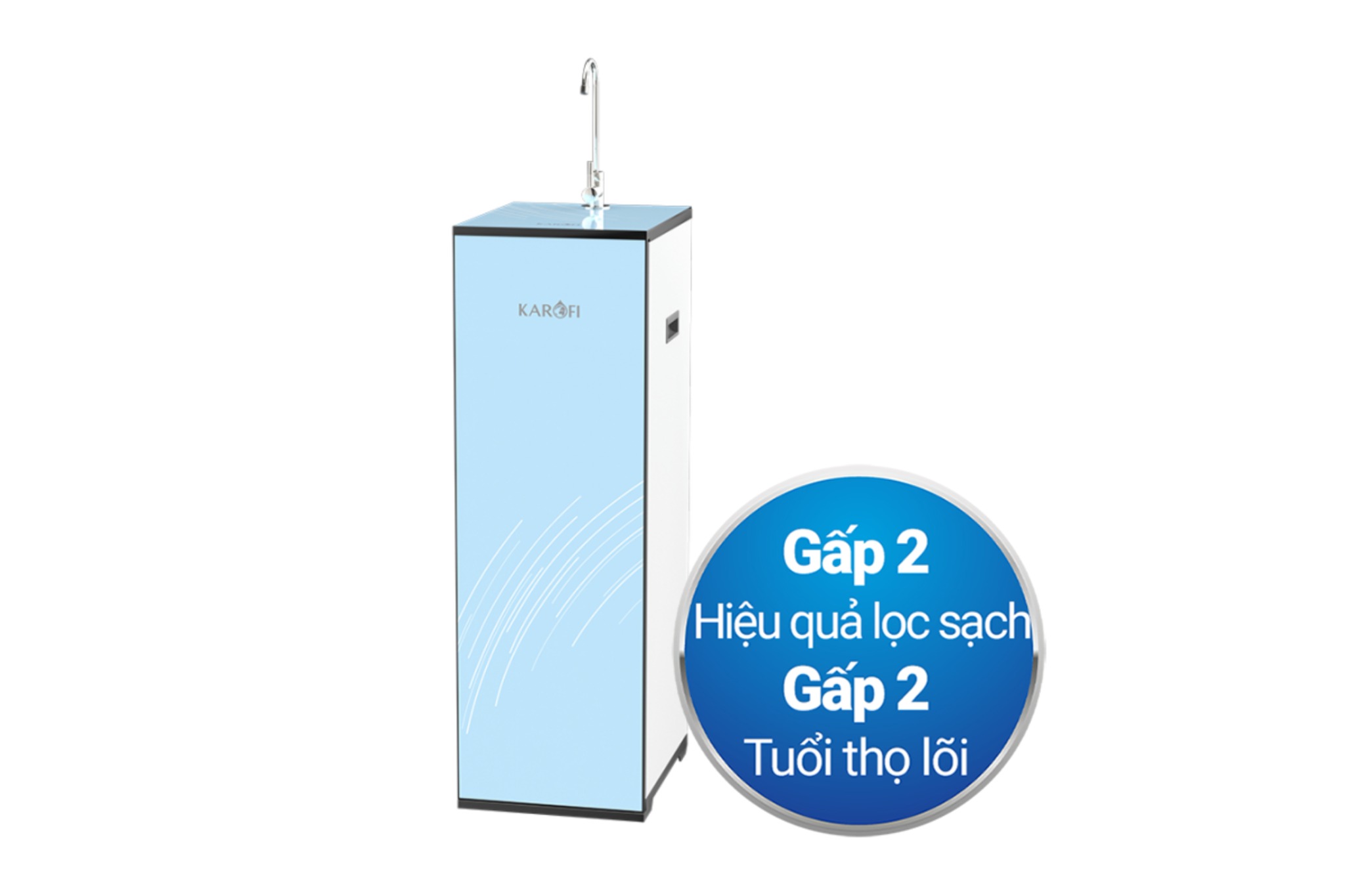 Máy Lọc Nước Karofi KAQ-L08 | Cây Đứng 10 Lõi