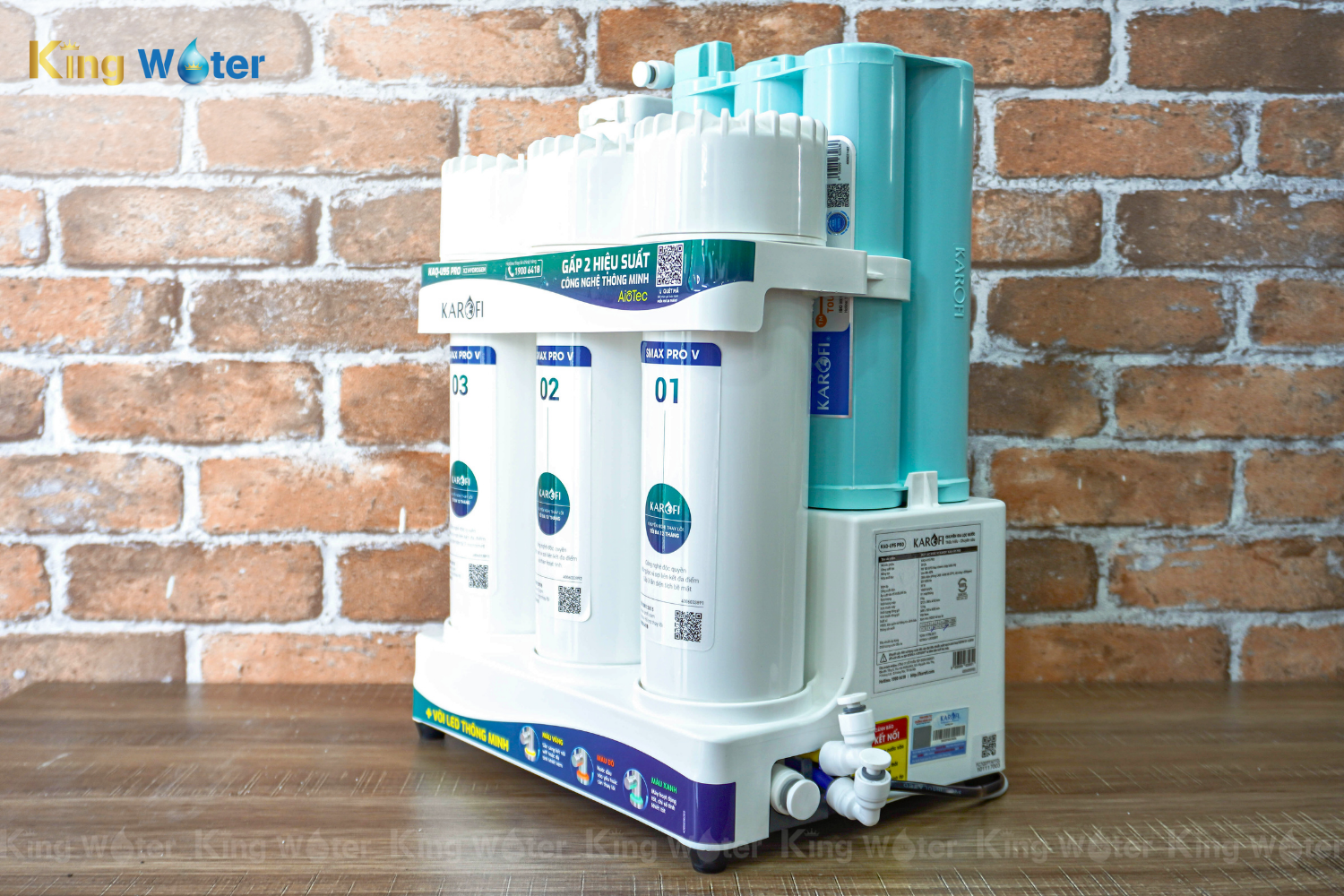 Máy Lọc Nước RO Karofi KAQ-U95 Pro | Để Gầm 10 Lõi