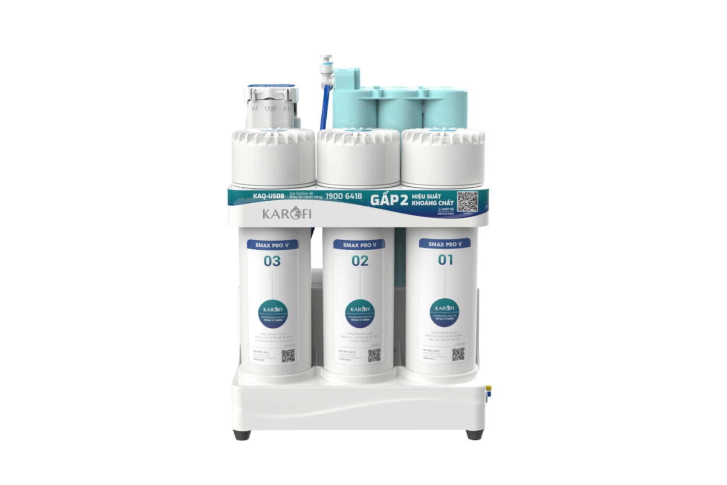 Máy Lọc Nước RO Karofi KAQ-US08 | Để Gầm 10 Lõi