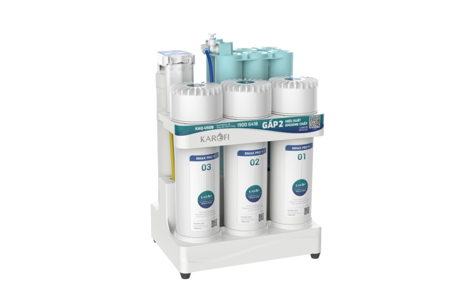 Máy Lọc Nước RO Karofi KAQ-US08 | Để Gầm 10 Lõi