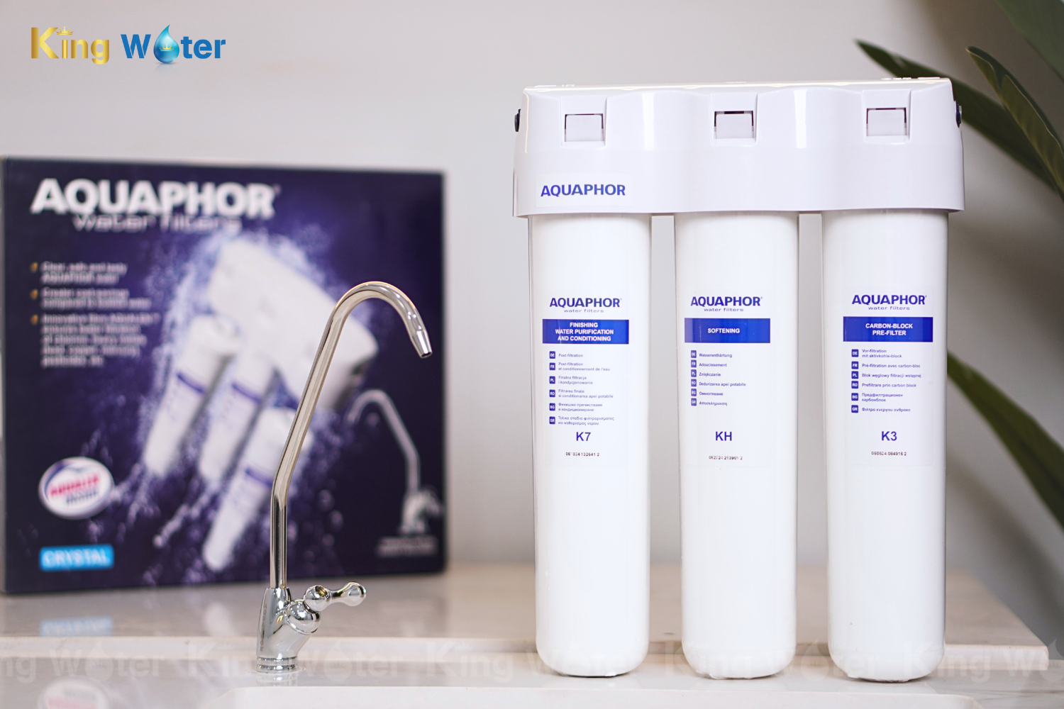Máy Lọc Nước Aquaphor Crystal H6 | Để Gầm 03 Lõi Nano