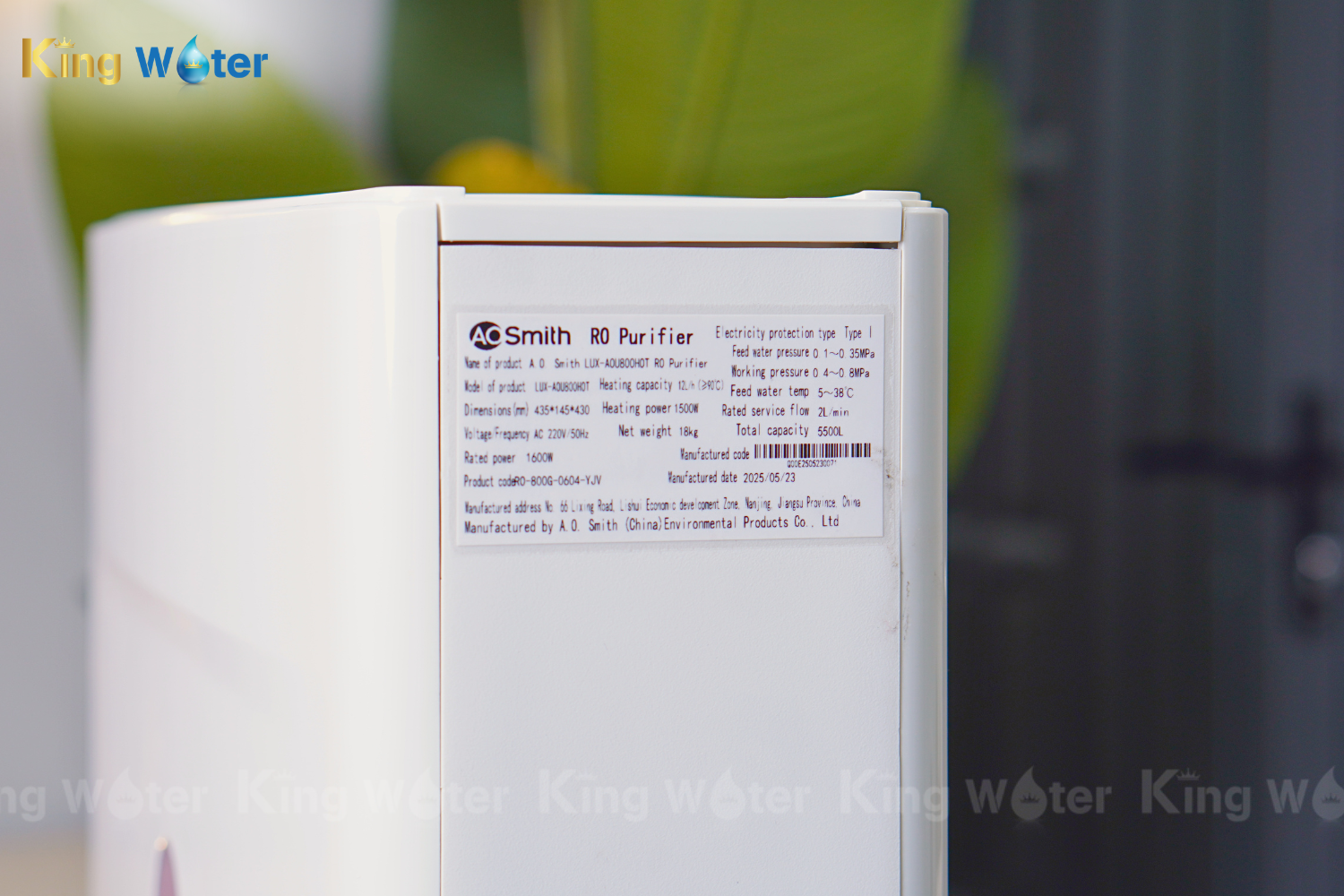 Máy Lọc Nước Nóng Nguội AO Smith LUX-AOU800HOT | Âm Tủ