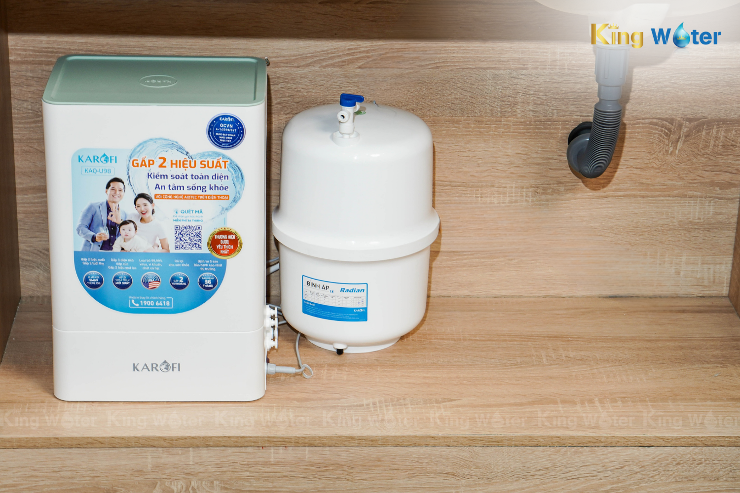 Máy Lọc Nước RO Karofi KAQ-U98 | Để Gầm 10 Lõi