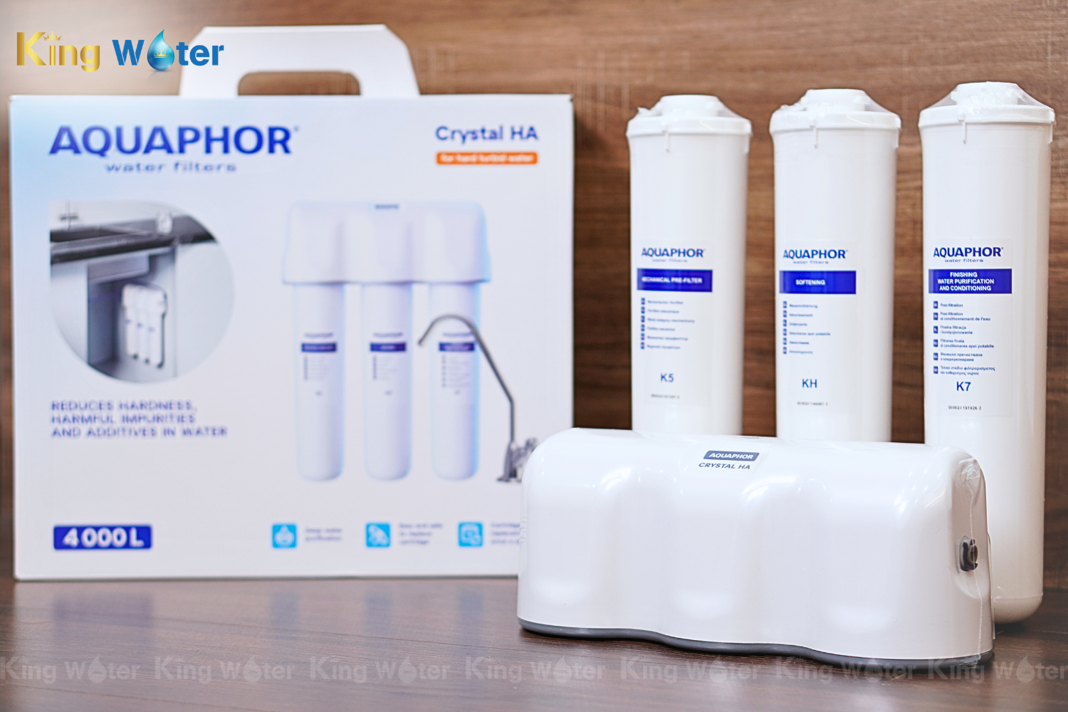 Máy Lọc Nước Aquaphor Crystal HA | Để Gầm 03 Lõi Nano