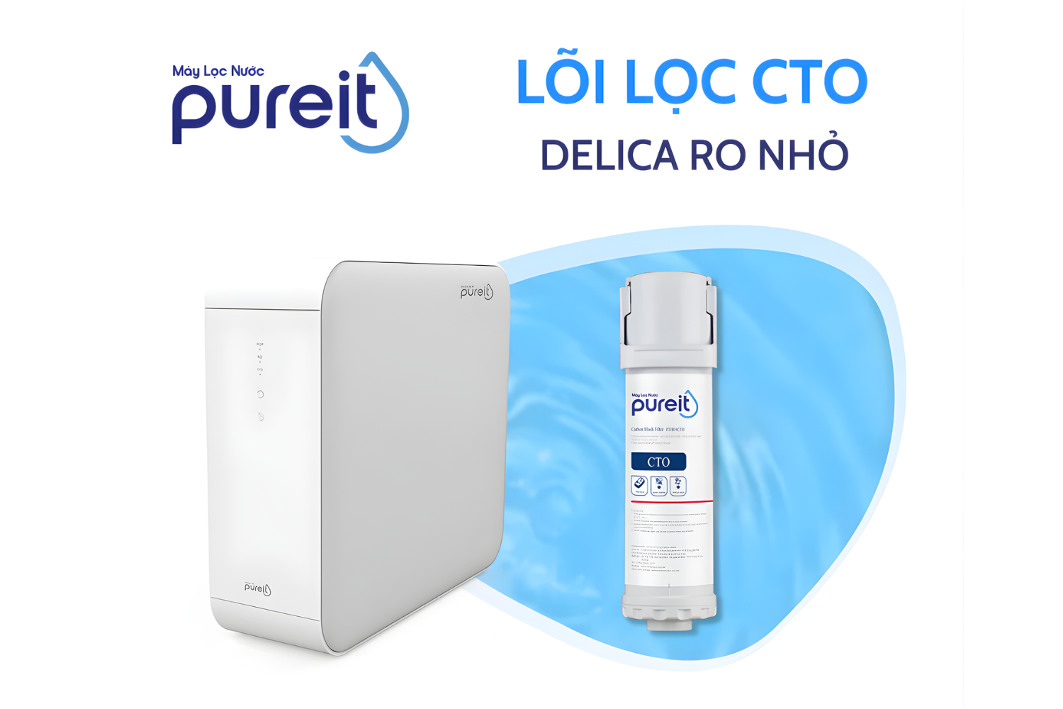 Lõi Lọc CTO | Dùng Cho Máy Pureit Unilever Delica UR5440/UR5640