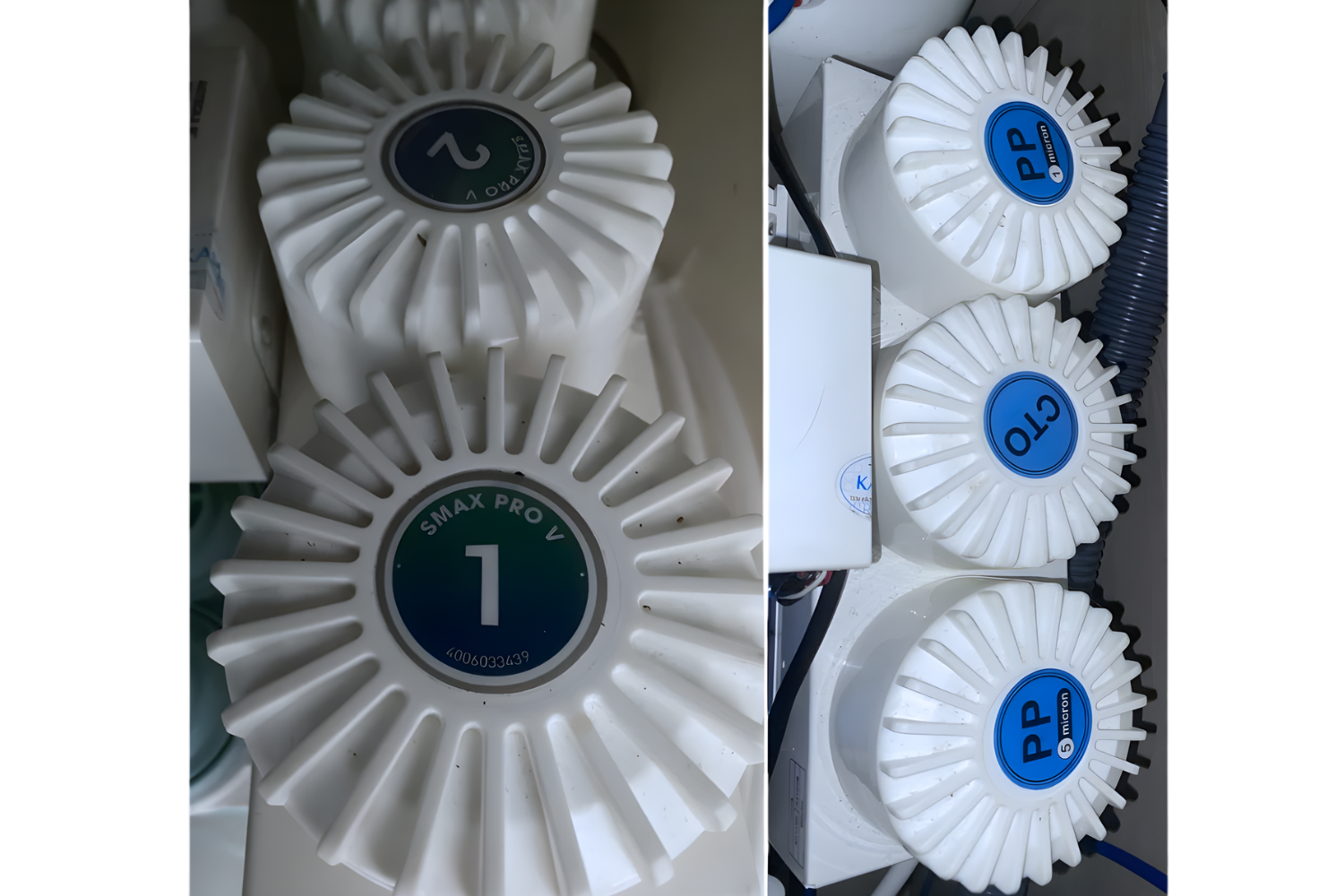 Combo 10 Lõi Lọc Nước Karofi Lẻ (Gồm 123 Smax Duo - RO Dupont 50GPD - T33-Gac, Mineral, Far infrared, ORP Alkaline, Nano Silver, Hydrogen)