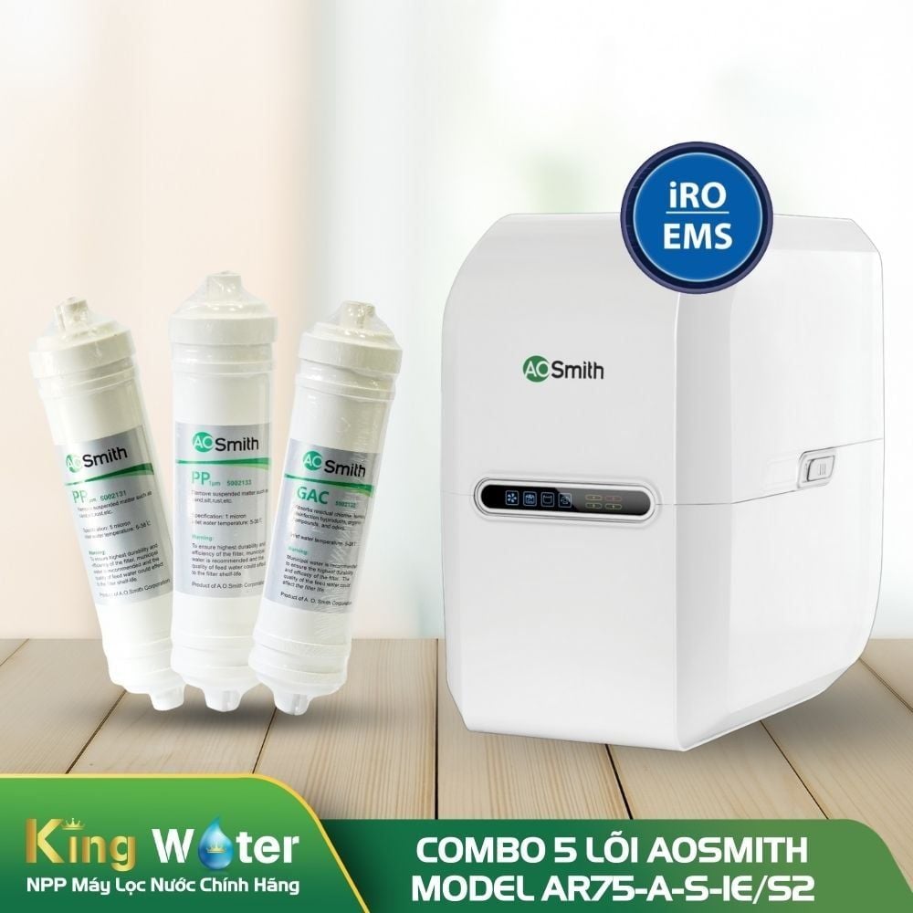 Combo 5 Lõi Lọc Nước AO Smith AR75-A-S-1E/S2/S-1