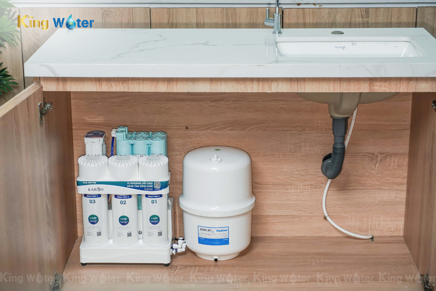 Máy Lọc Nước RO Karofi KAQ-U05 Pro | Âm Tủ 10 Lõi