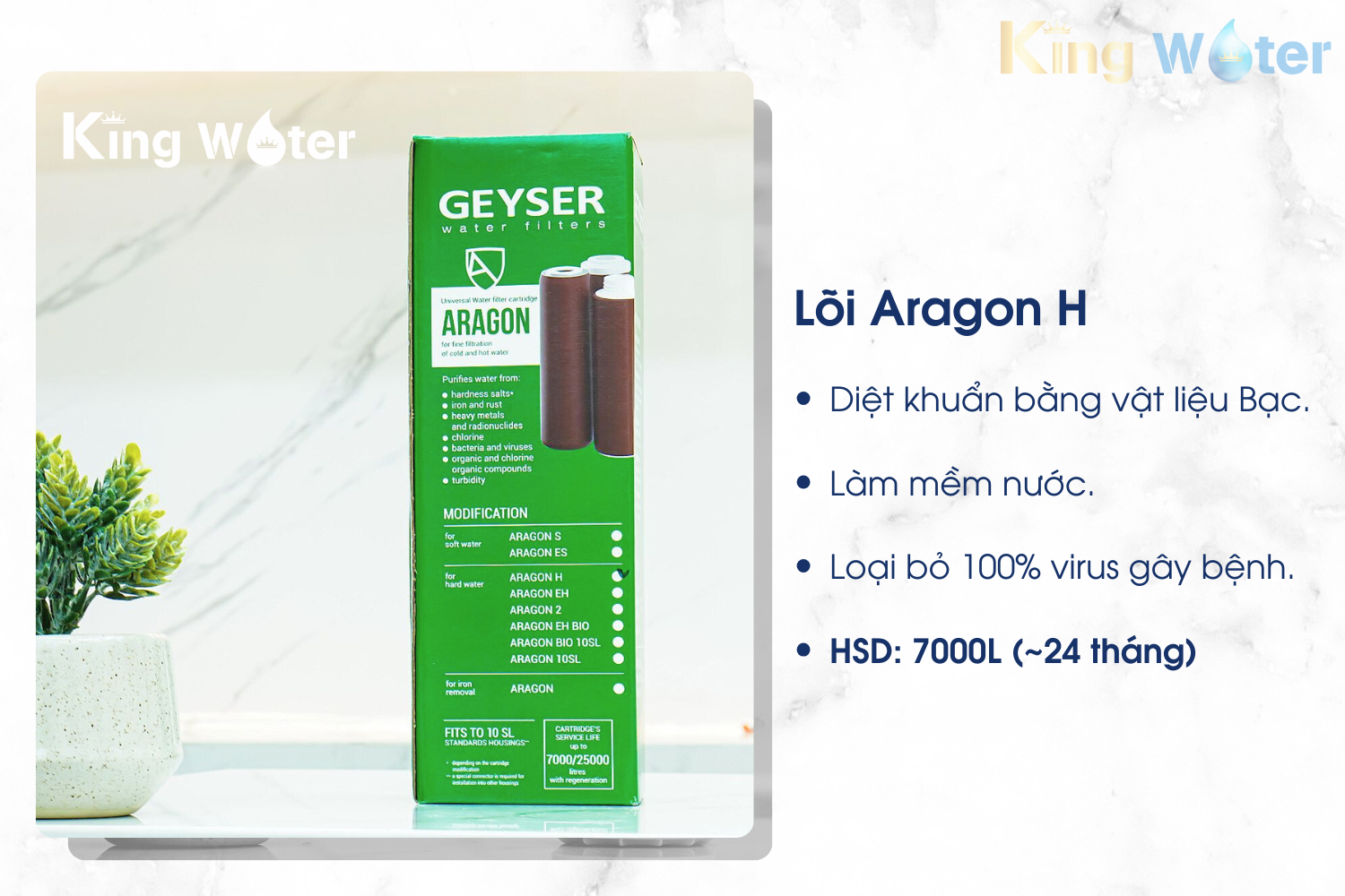 Bộ Lõi Lọc Geyser Ecotar 2 (Nhập Nga) | Bộ 03 Lõi Nano Chuyên Dụng