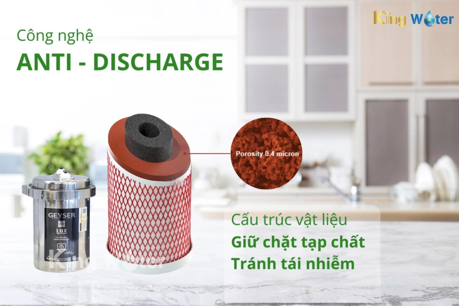 Máy Lọc Nước Nano Geyser Ecotar Lux | Để Gầm 01 Lõi 6 In 1