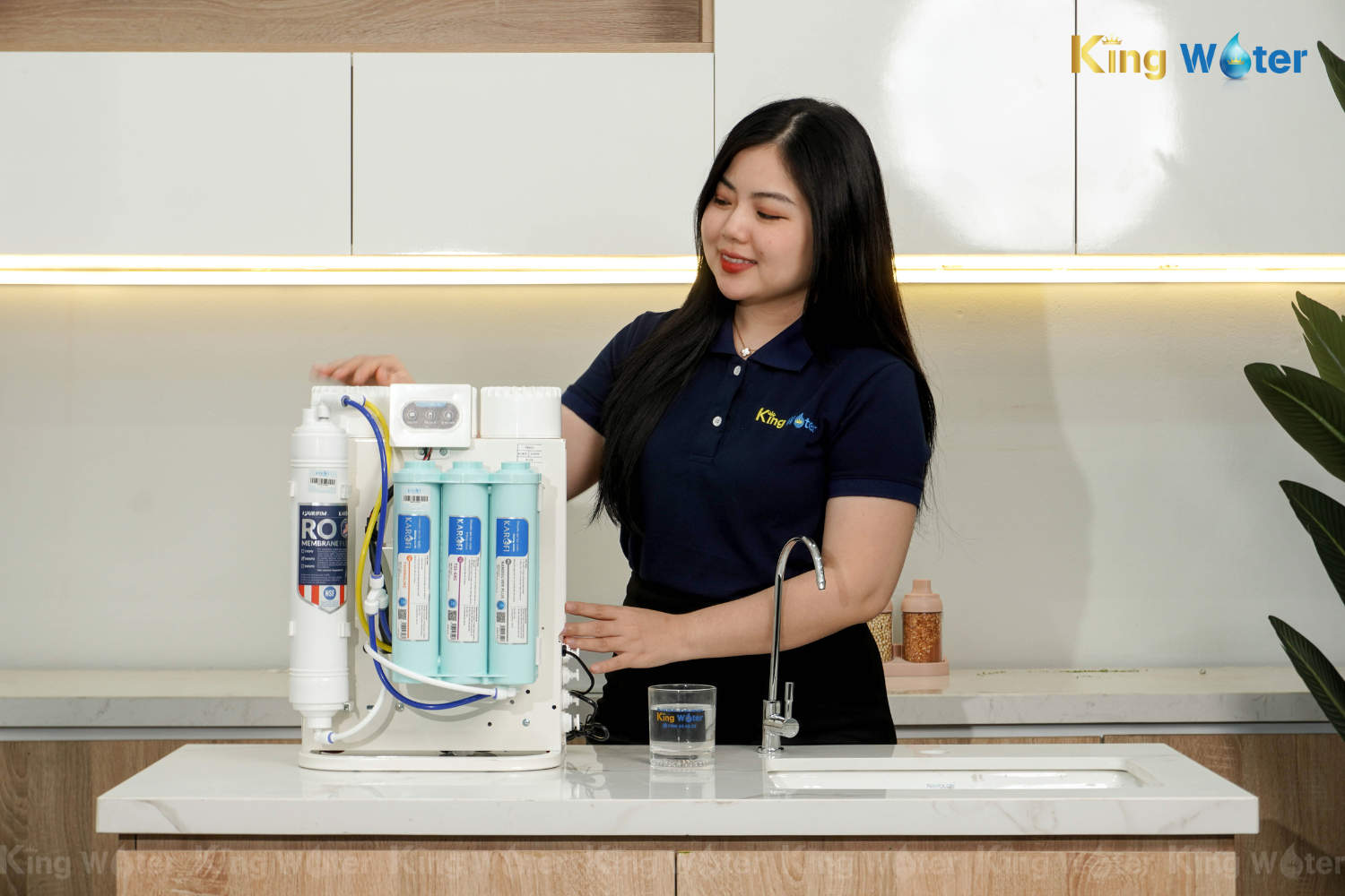 Máy lọc nước Karofi KAQ-U95 | Âm Tủ, 10 lõi