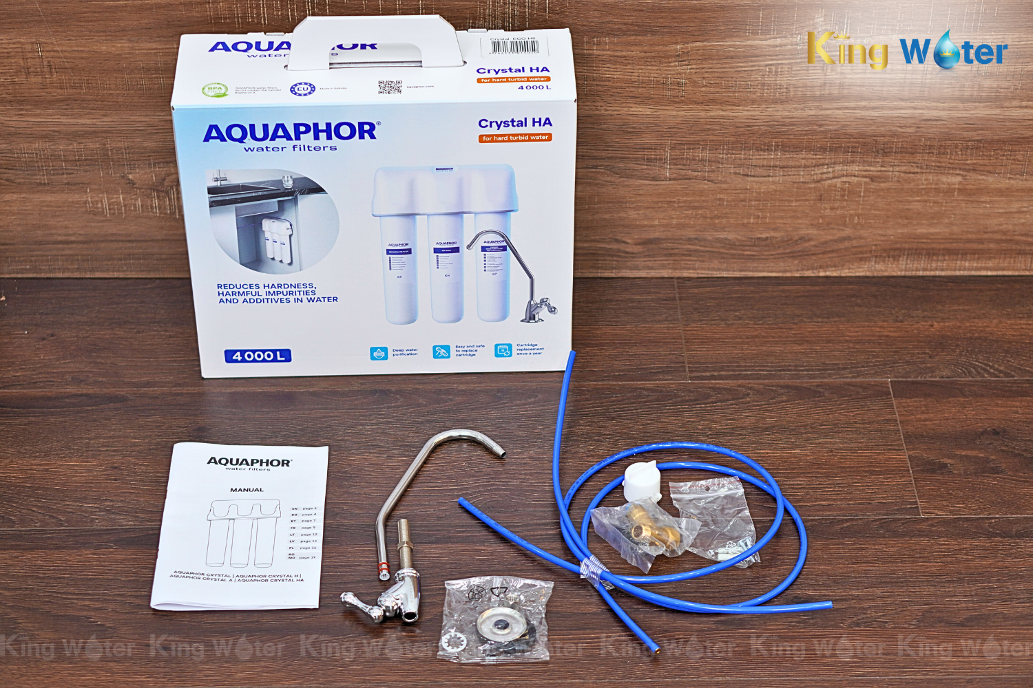 Máy Lọc Nước Aquaphor Crystal HA | Để Gầm 03 Lõi Nano