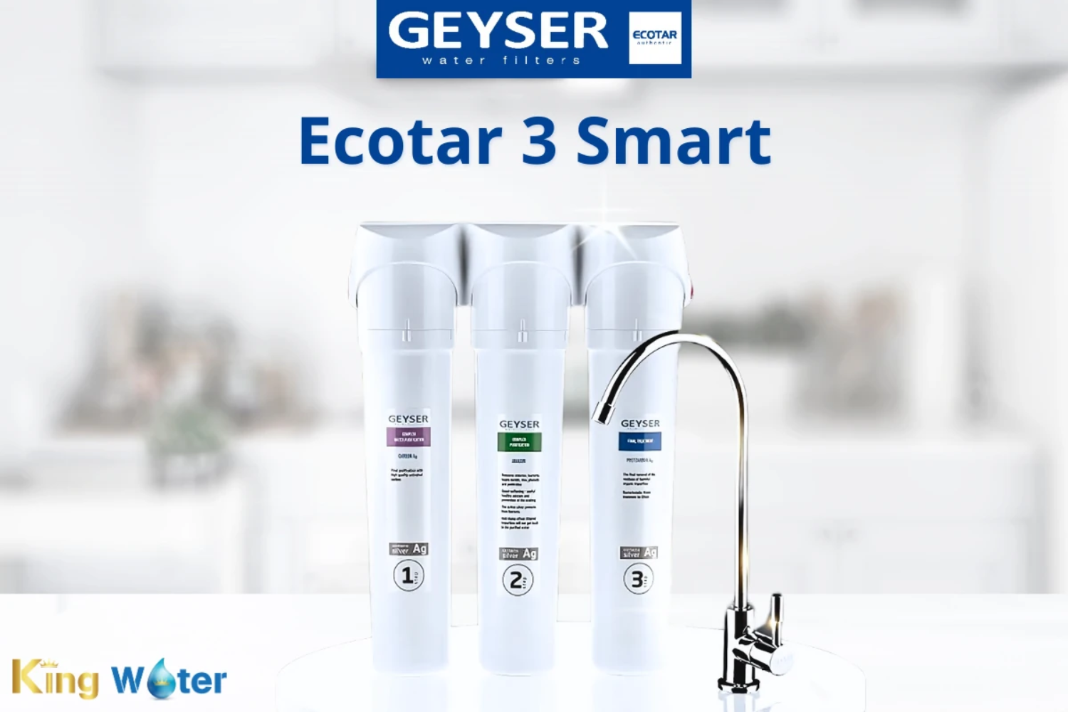 Máy Lọc Nước Nano Geyser Ecotar 3 Smart | Máy Nhập Khẩu Nga 03 Lõi Lọc