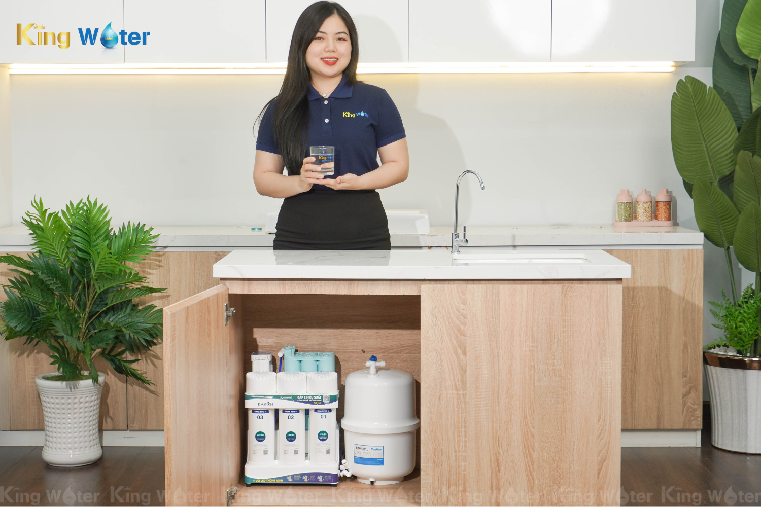 Máy Lọc Nước RO Karofi KAQ-U95 Pro | Để Gầm 10 Lõi