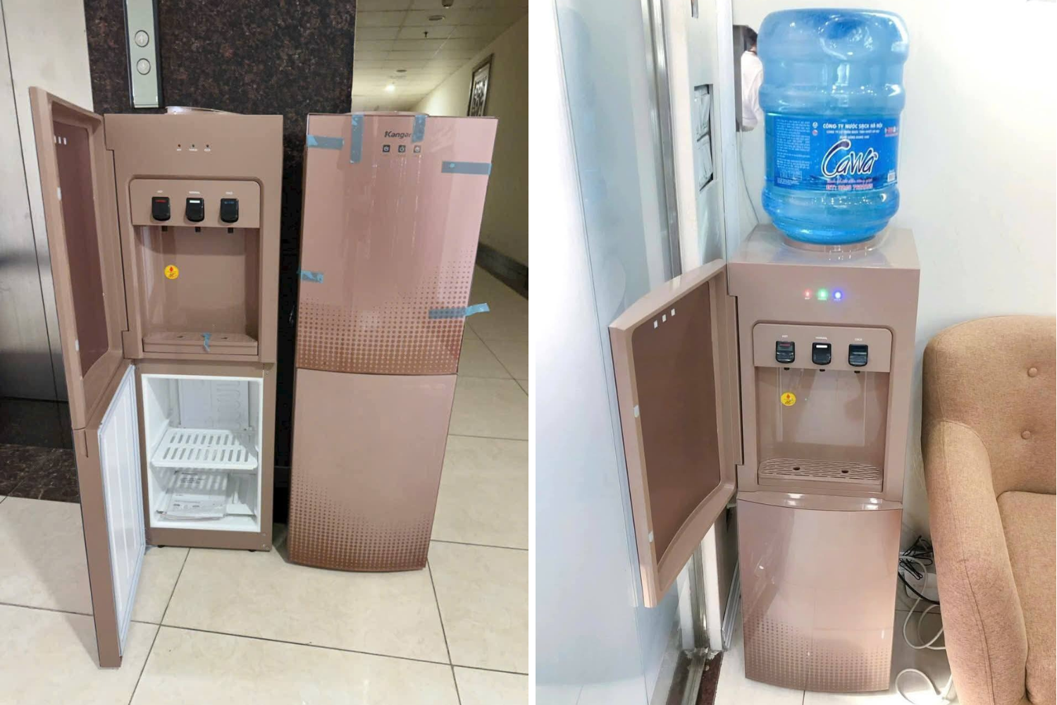 Cây Nước Nóng Lạnh Kangaroo KG58A3 | Úp Bình 20 Lít