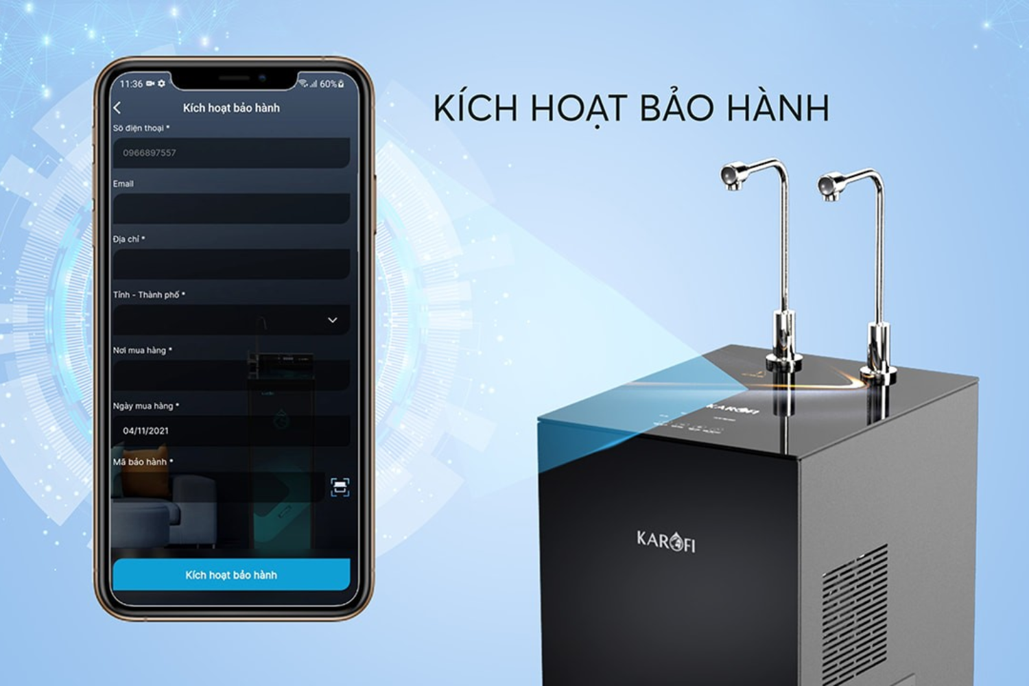 Máy Lọc Nước Nóng Lạnh Karofi KAD-N89 | Tủ Đứng 10 Lõi